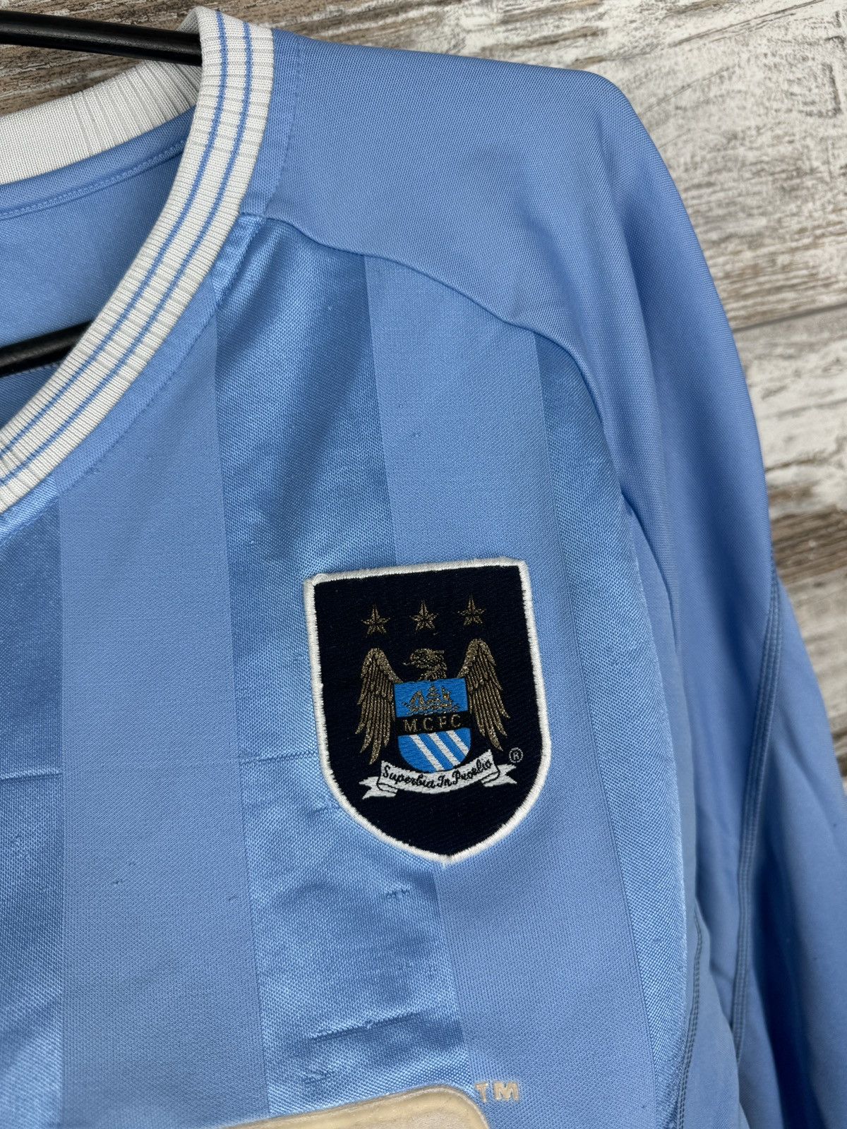 Reebok × Vintage Mens Vintage Reebok Manchester City T-shirt soccer jersey Size US M / EU 48-50 / 2 - 7 Thumbnail