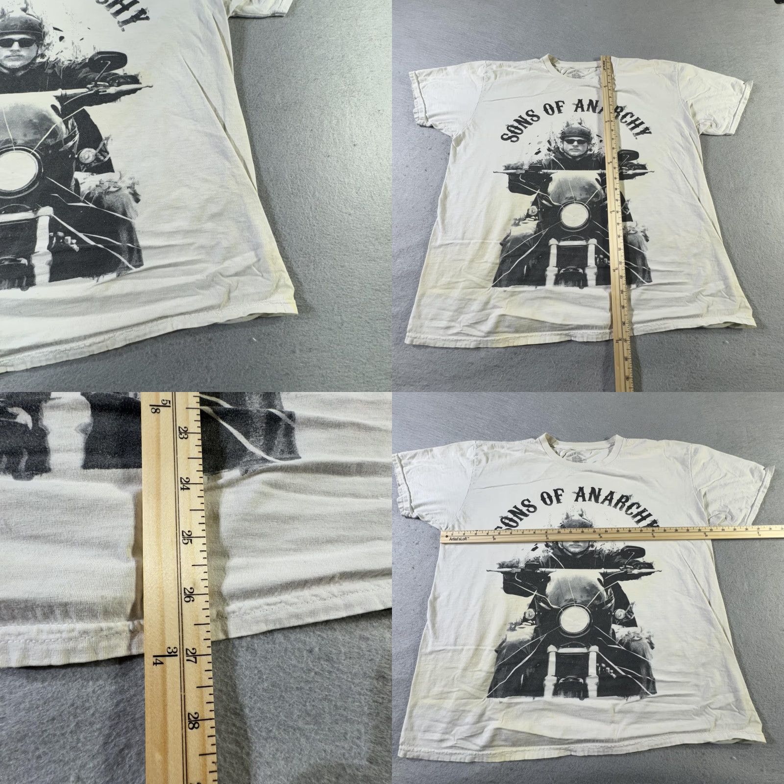Changes VINTAGE Sons of Anarchy T-Shirt Mens XL White Biker Motorcycle TV Graphic Tee Size US XL / EU 56 / 4 - 8 Thumbnail