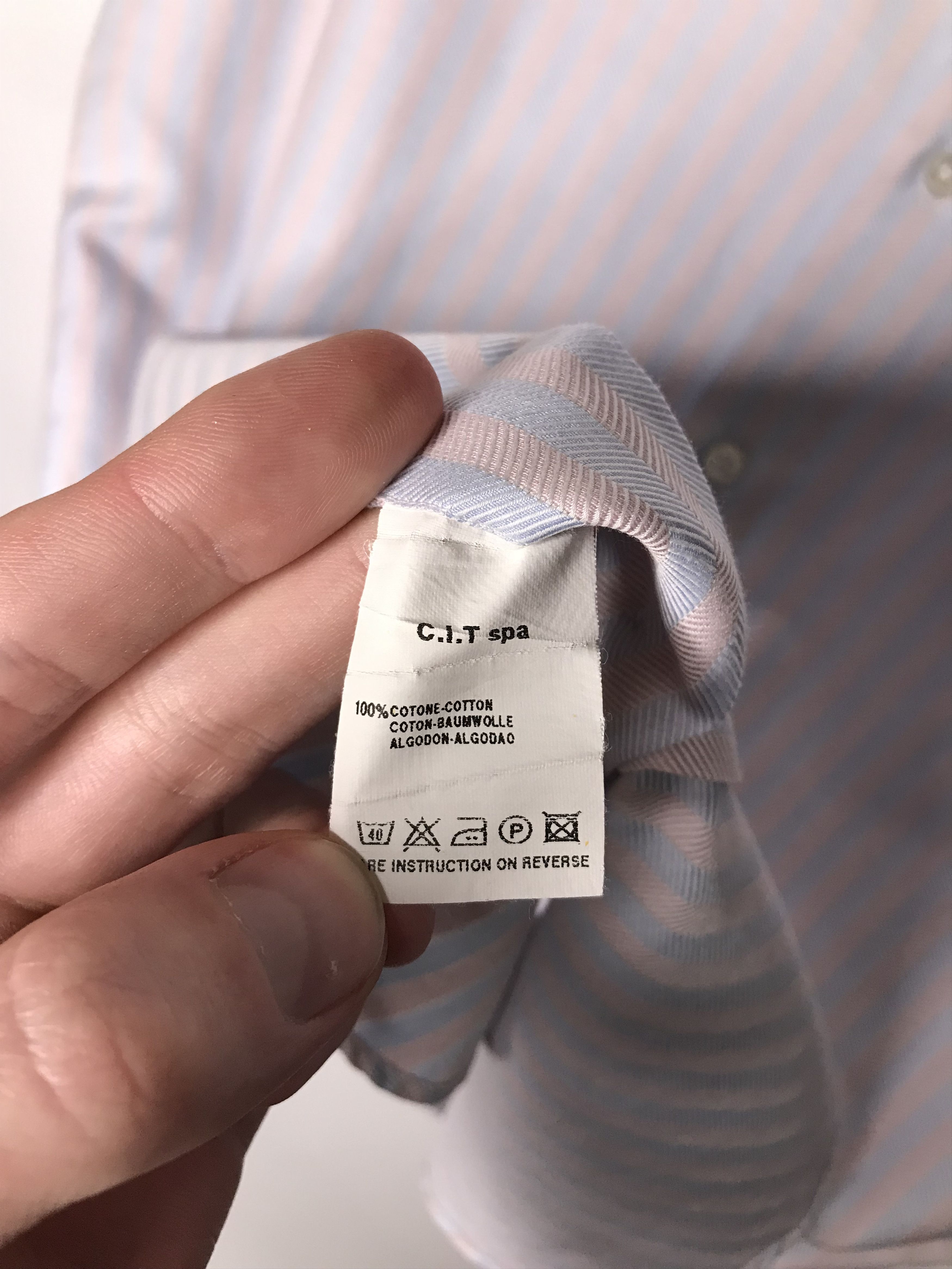 Armani Collezioni Armani Collezioni Striped Shirt Men's Sz 41 Size US M / EU 48-50 / 2 - 8 Thumbnail