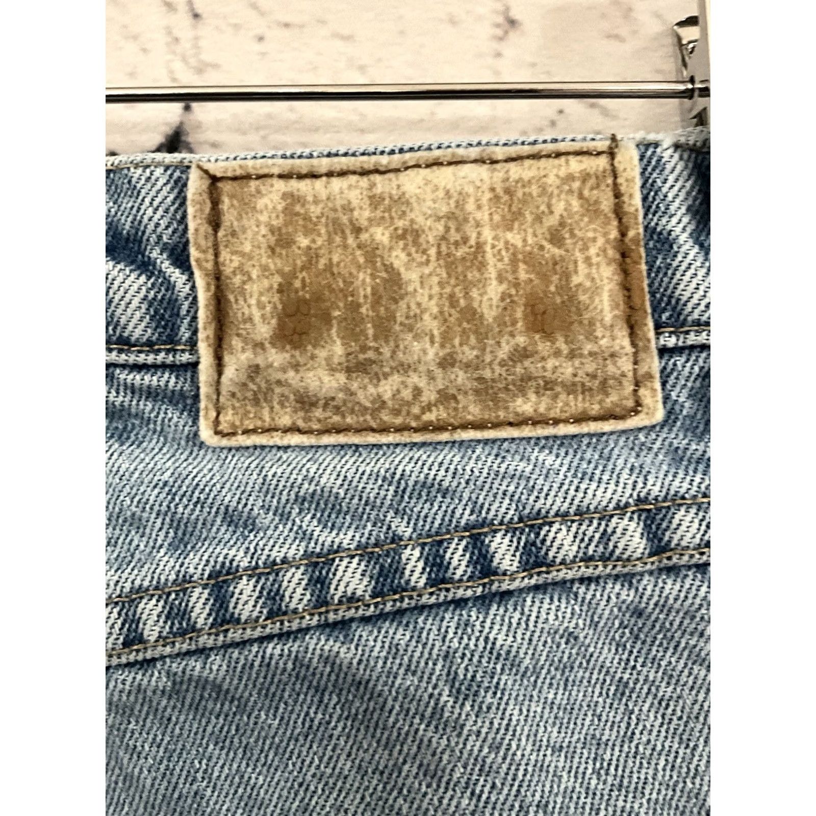 Vintage Maurices Jeans Womens 12 Short Blue Denim Relaxed Fit Stretch Zip High Rise Regular Blue Jeans Womens 12 Short Maurices Size 34" / US 12 / IT 48 - 5 Thumbnail