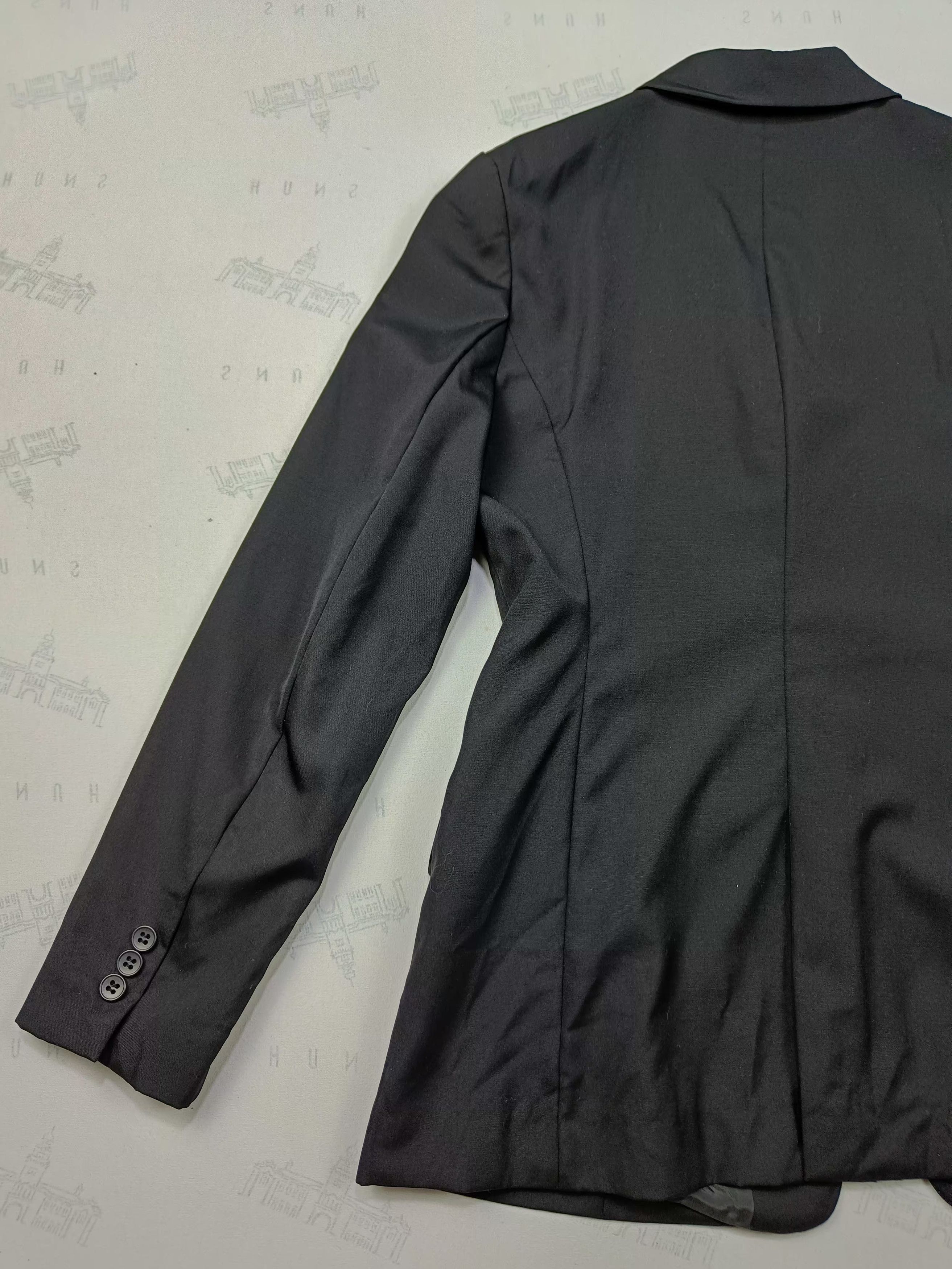 Japanese Brand Peyton Place Women Black Blazer Size M / US 6-8 / IT 42-44 - 9 Thumbnail