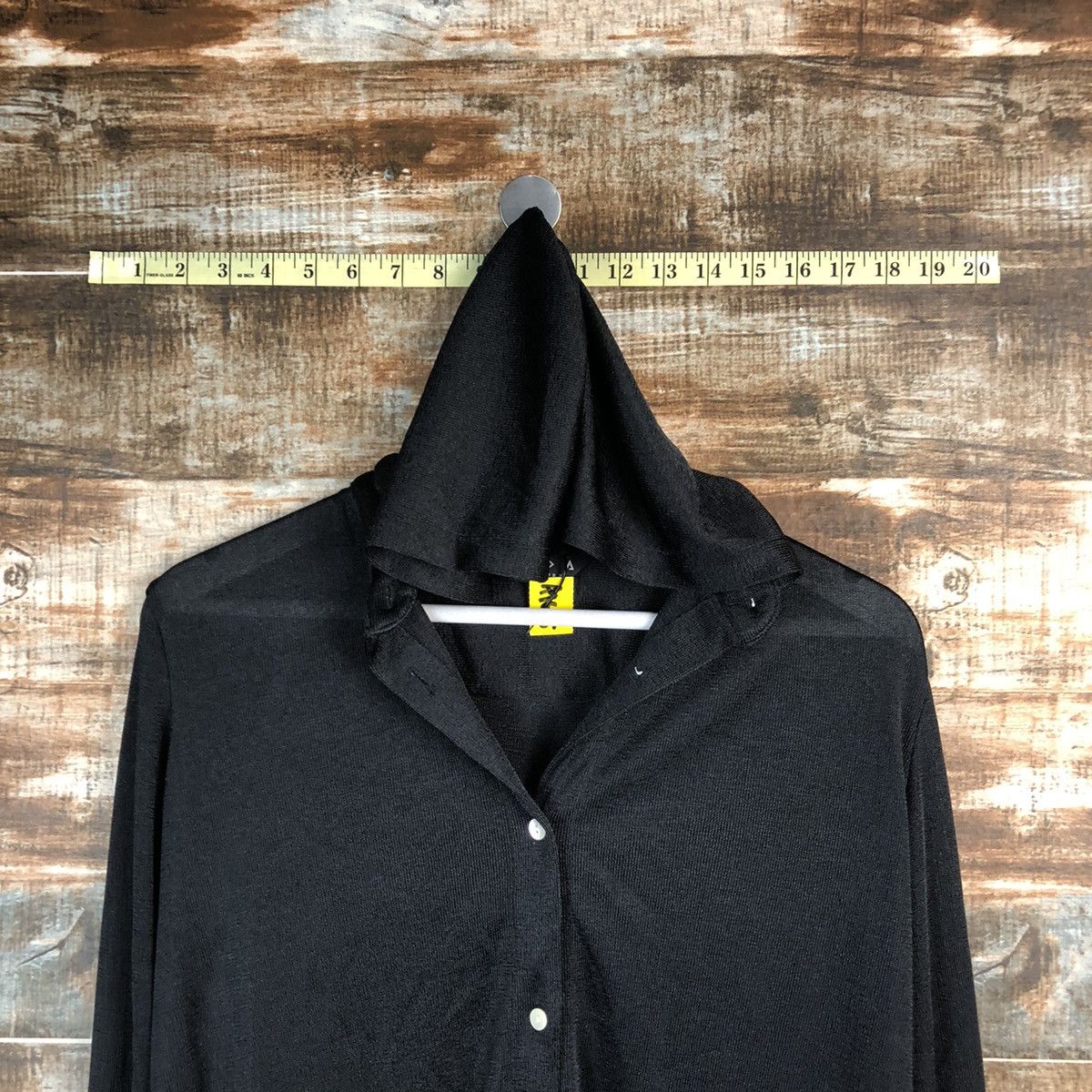 Homespun Knitwear × Japanese Brand Zada New York Black Cardigan Knitwear Hoodie #A1675 Size M / US 6-8 / IT 42-44 - 4 Thumbnail