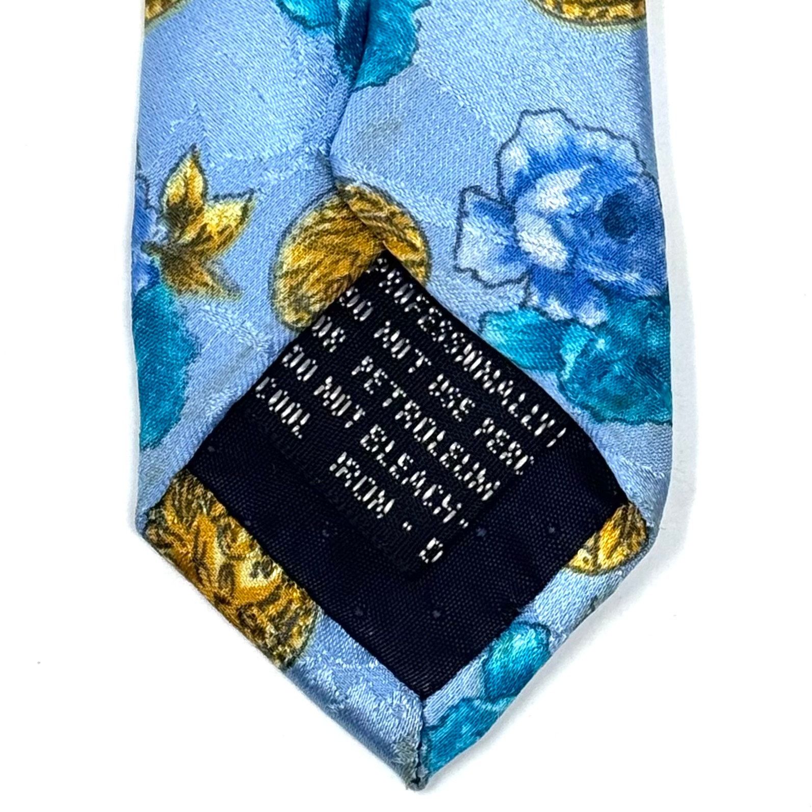 Versace Versace Sky Blue Medusa Tie Size ONE SIZE - 5 Thumbnail