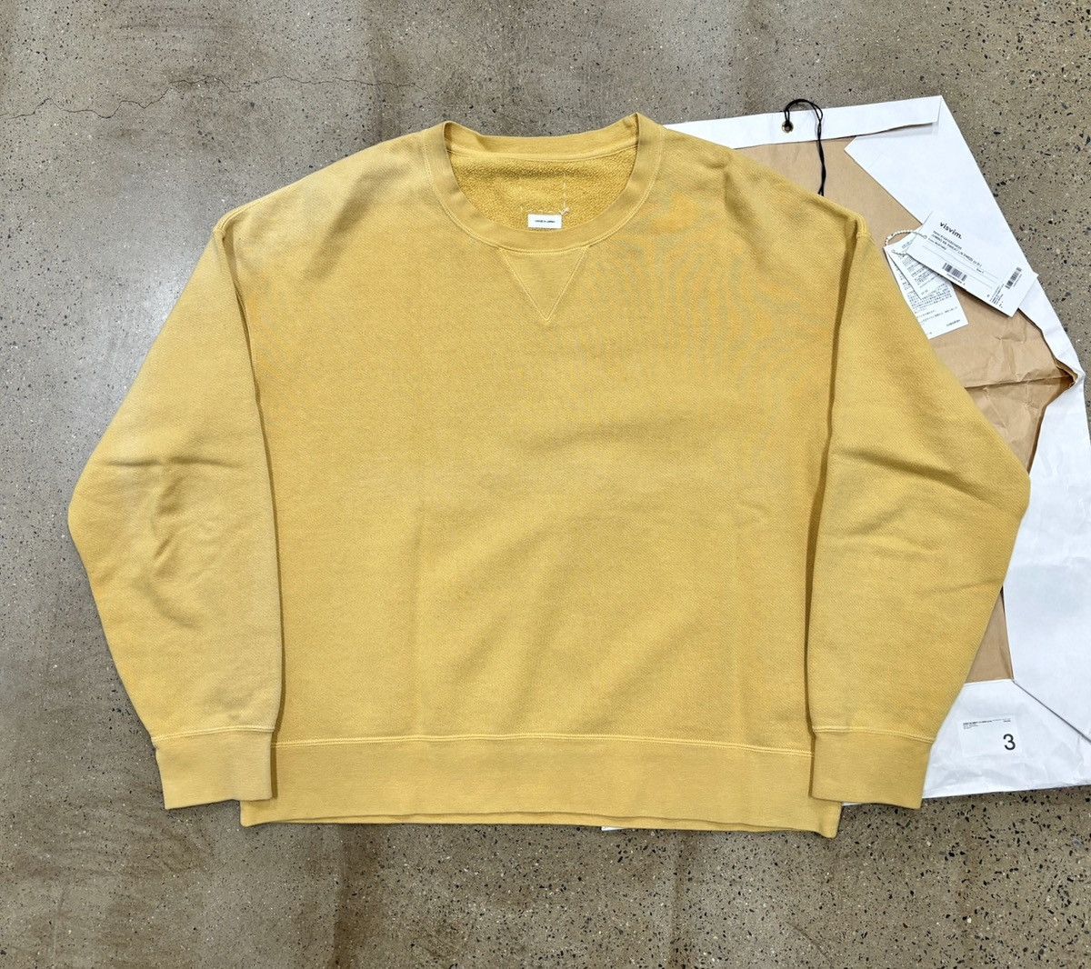 Visvim 24ss Jumbo Sb Sweat Dmgd（U.D.），size 3