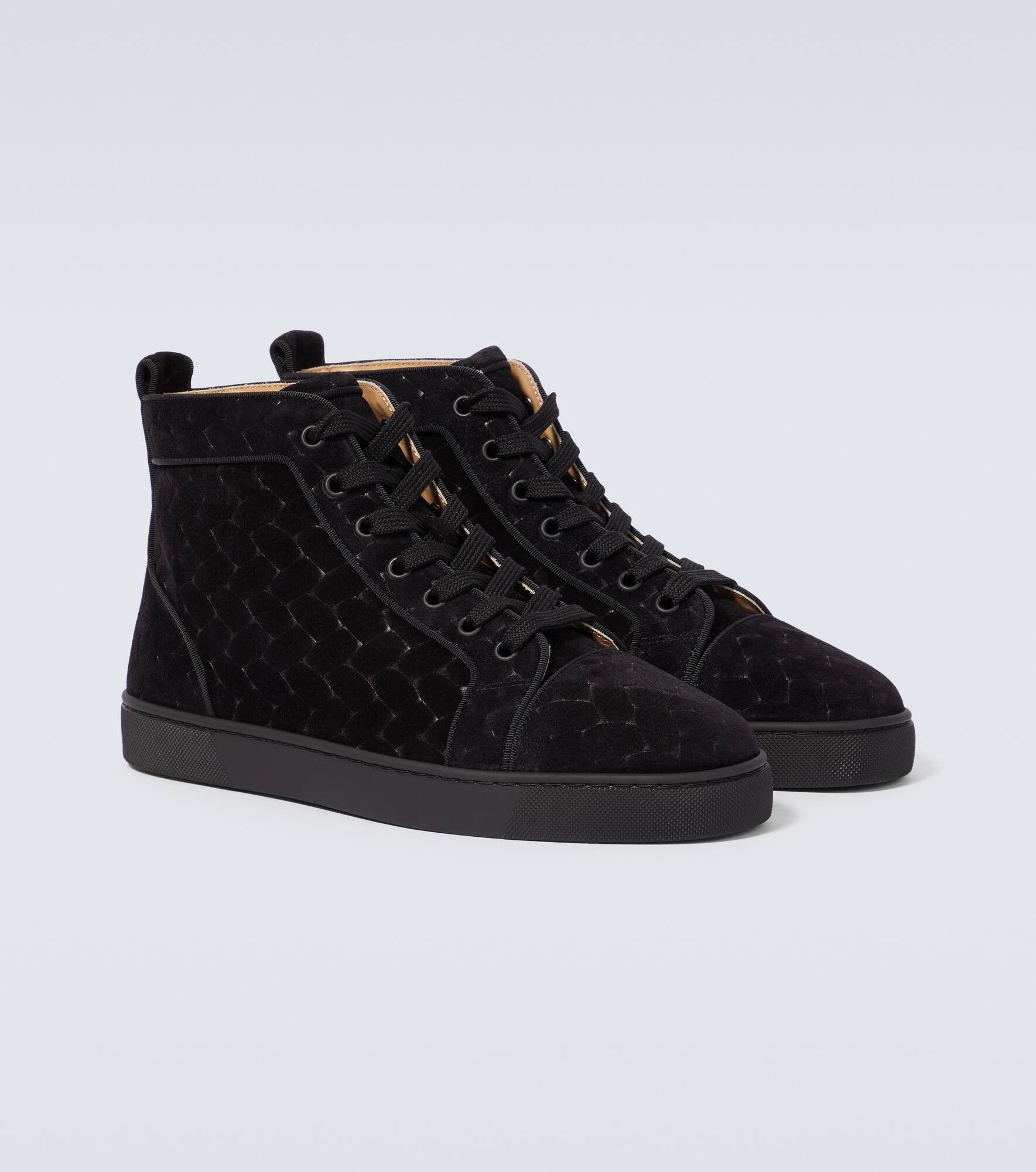 Christian Louboutin o1s1wg110225 Louis Junior Orlato Flat in Black Size US 11 / EU 44 - 1 Thumbnail