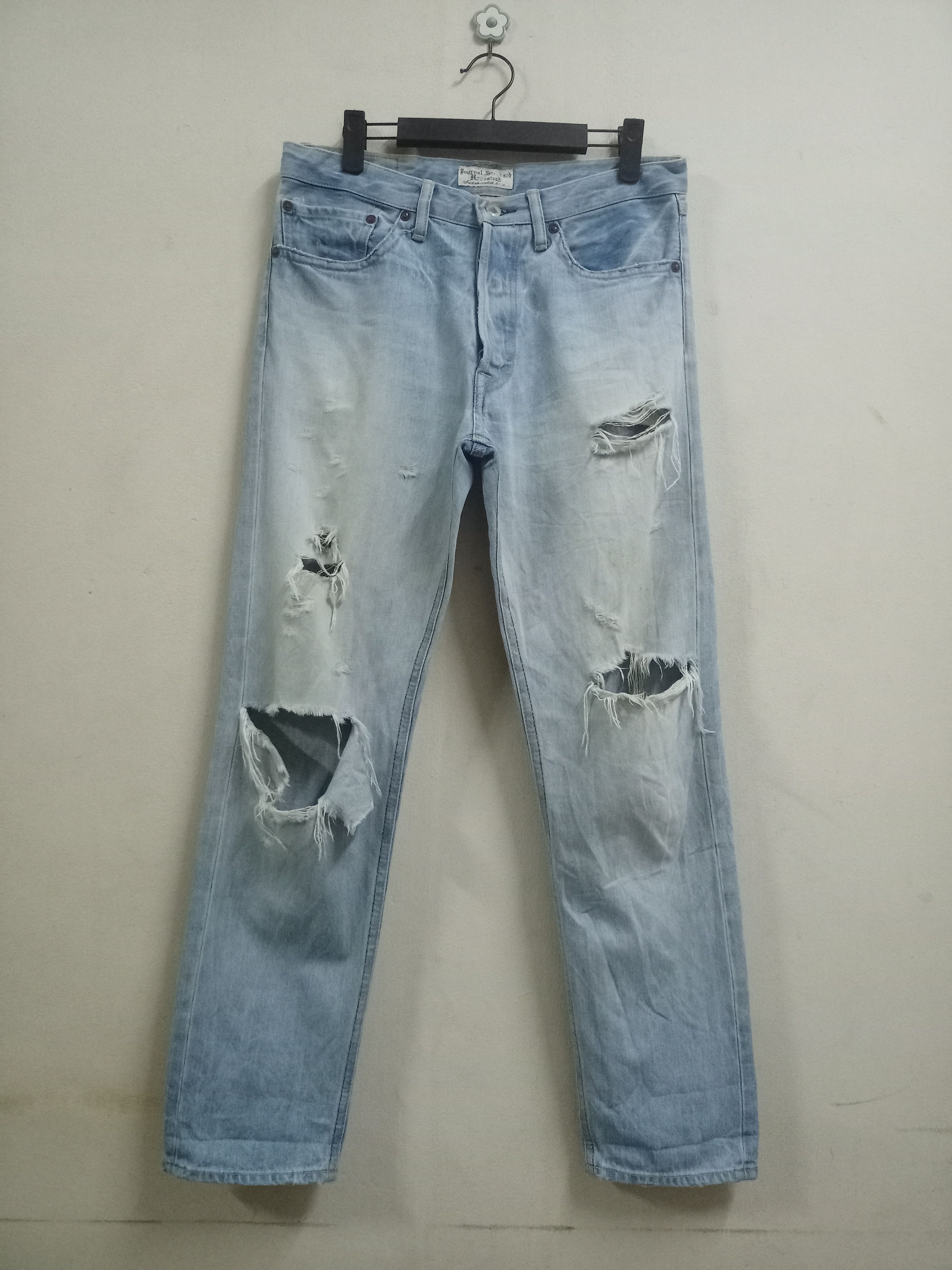 J.S. Homestead × Journal Standard SALES 🔥 Vintage Journal Standard Homestead Distressed Jeans Size US 32 / EU 48 - 1 Thumbnail