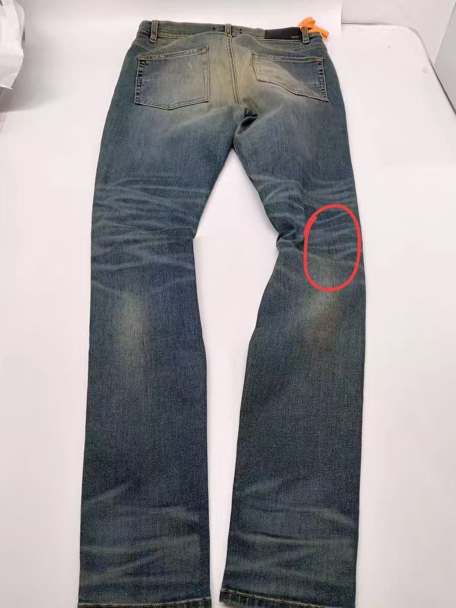 Amiri Amiri Size 32 Blue cattle jeans with holes in their knees Size US 32 / EU 48 - 1 Thumbnail