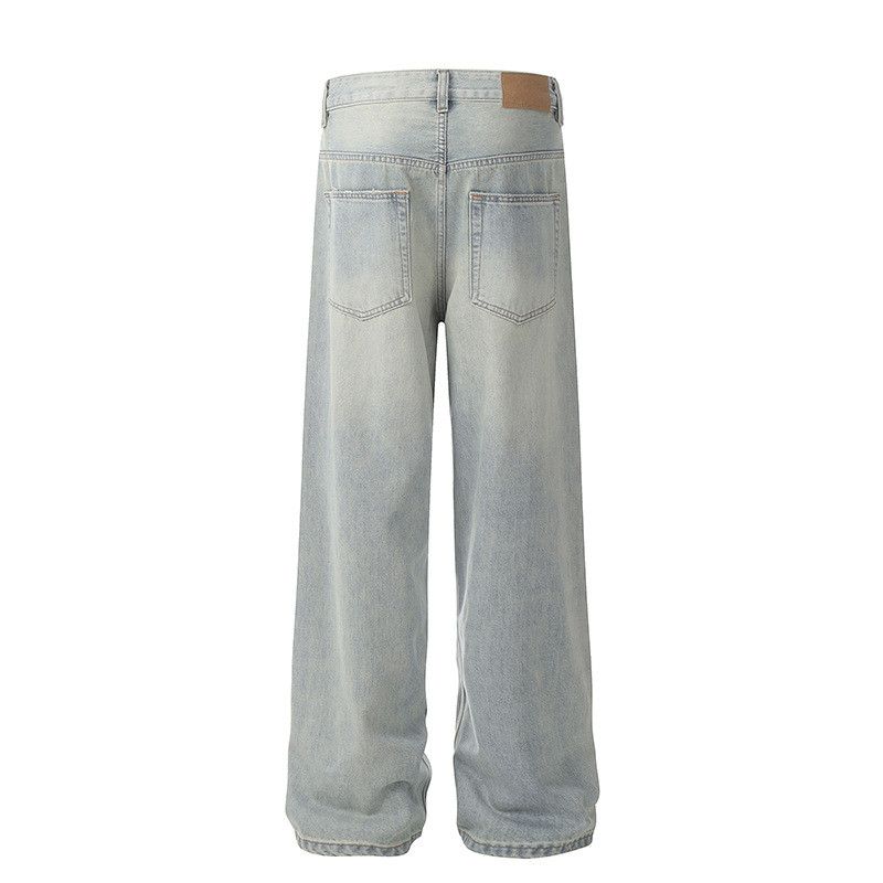 Jean American retro washed blue straight-leg flared jeans for men Size US 32 / EU 48 - 2 Thumbnail