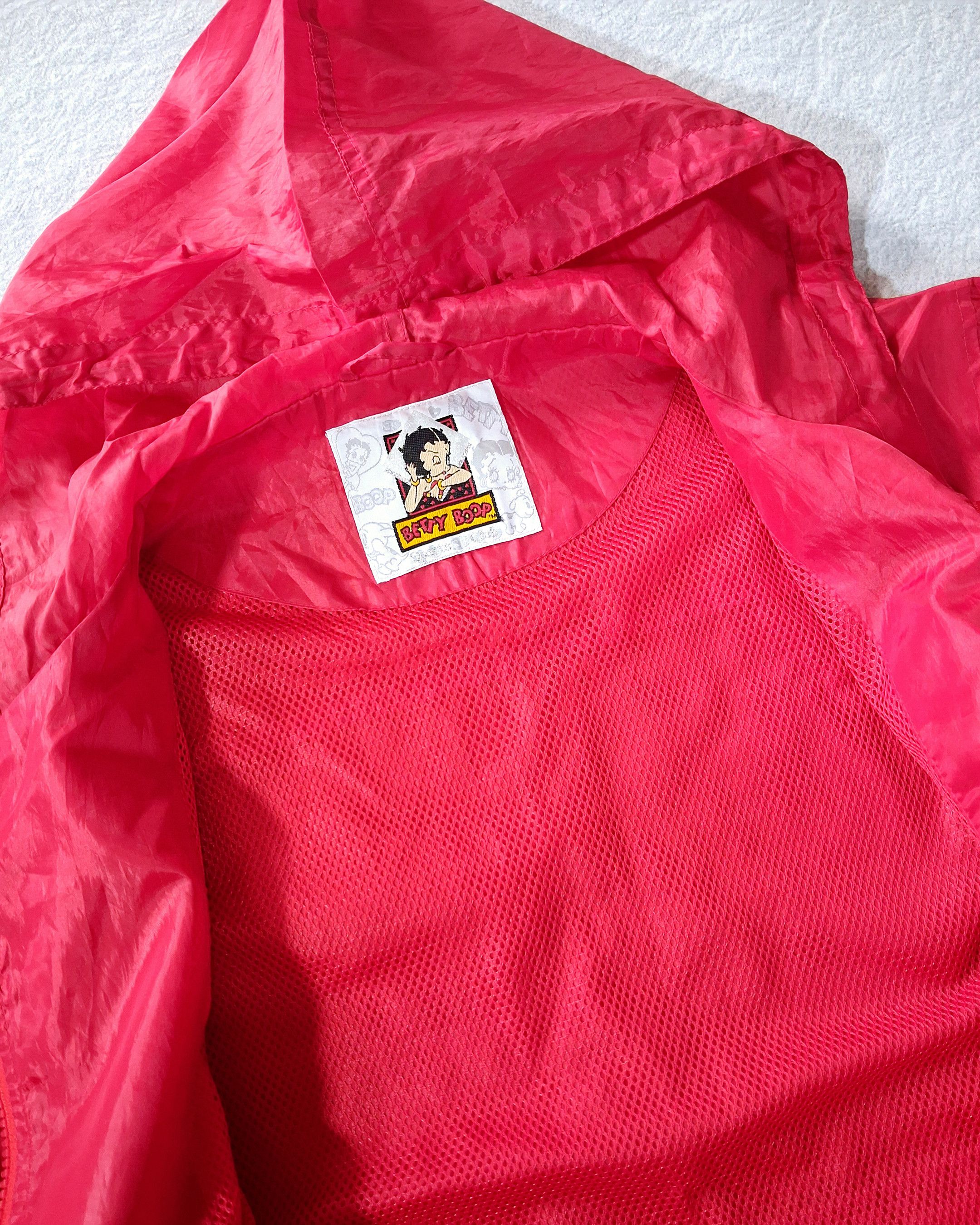 Vintage BETTY BOOP WINDBREAKER HOODED JACKET Size L / US 10 / IT 46 - 5 Thumbnail