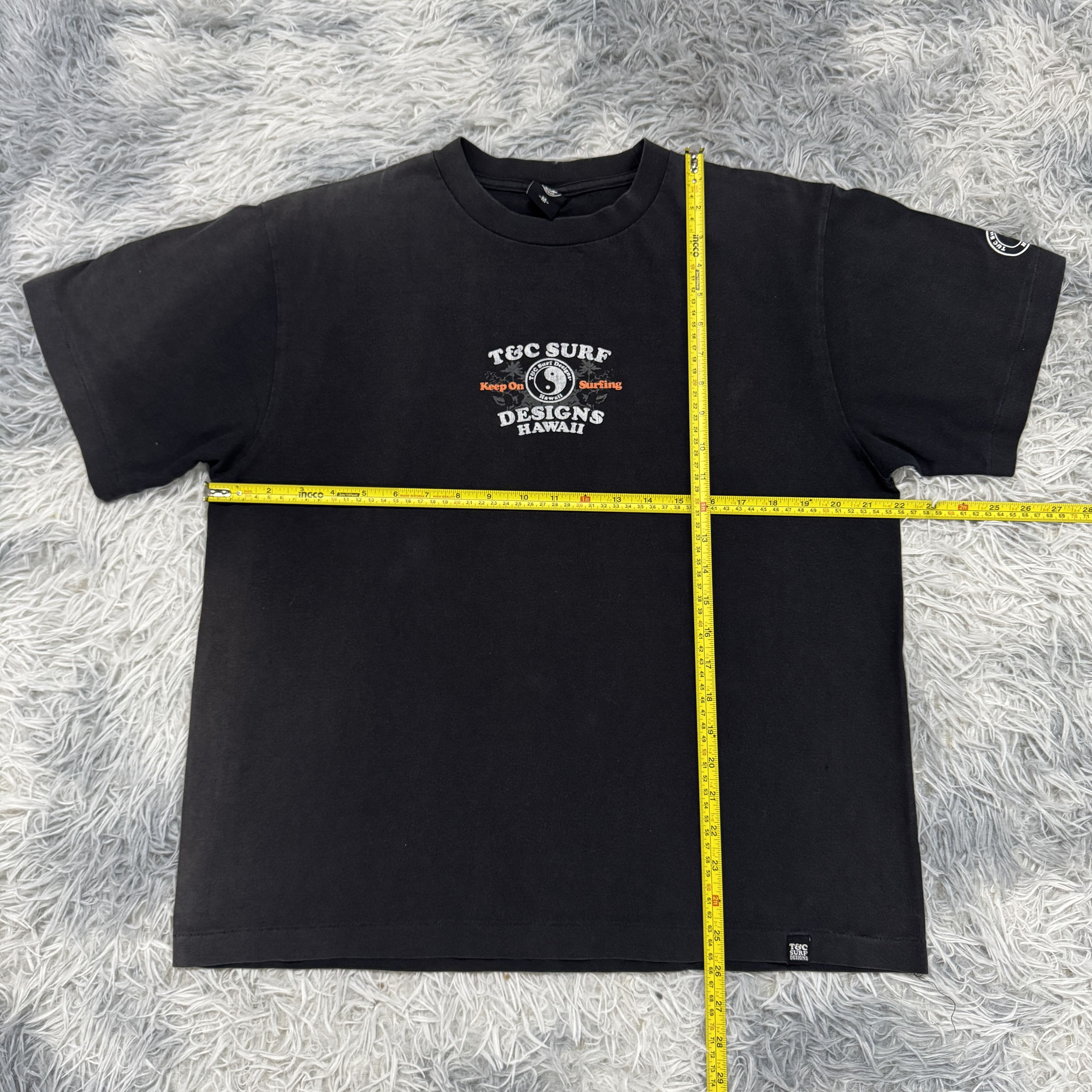 Vintage Vintage Sunfaded T&C Surf Designs Hawaii Graphic Surfing Size US M / EU 48-50 / 2 - 8 Thumbnail