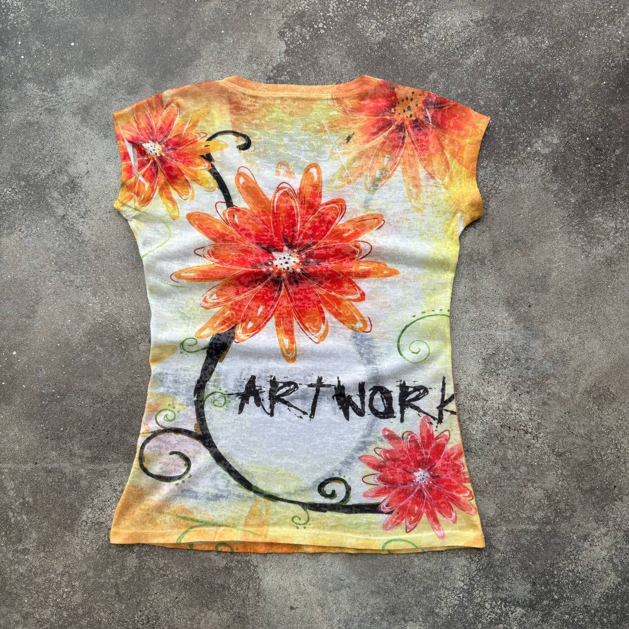 Hysteric Glamour × Japanese Brand × Vintage Amazing 2000's Aesthetic Y2K Vintage Floral T-Shirt Size M / US 6-8 / IT 42-44 - 6 Thumbnail