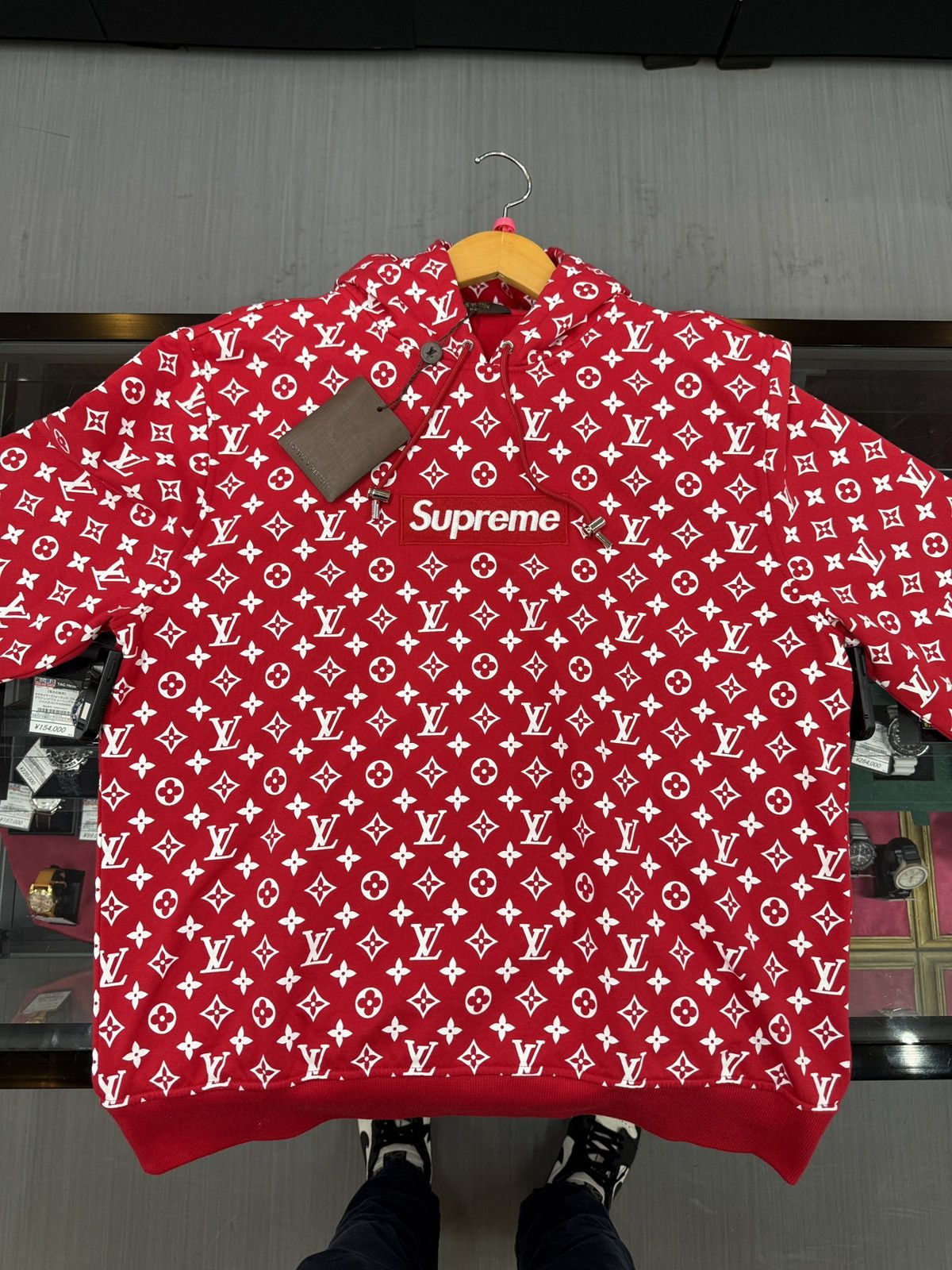 Supreme x Louis Vuitton Monogram Box Logo Hoodie
