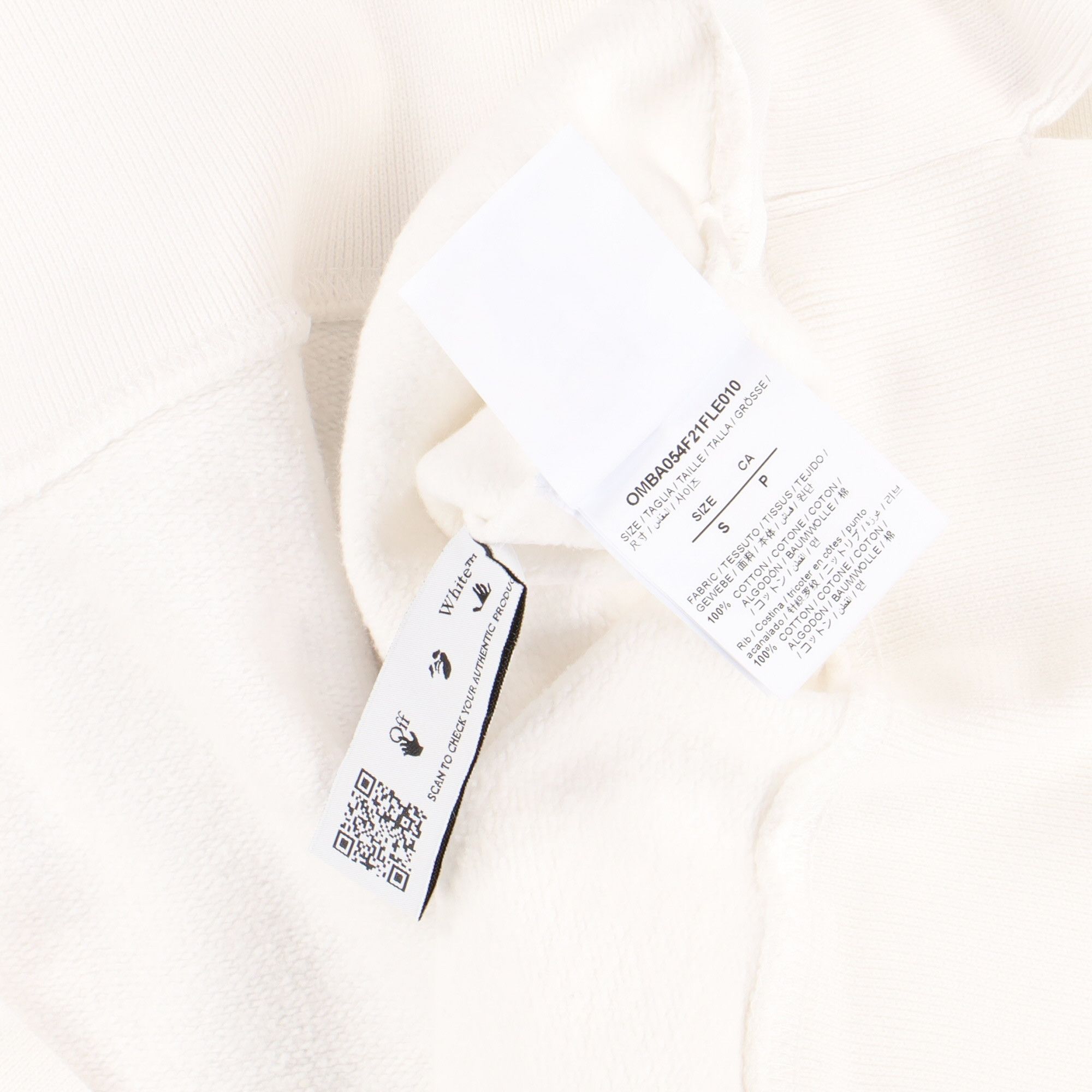 Off-White White Caravaggio Boy Oversized Skate Sweatshirt Size US S / EU 44-46 / 1 - 6 Thumbnail