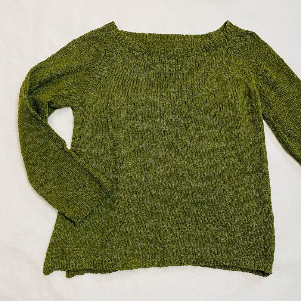 Other NWT New Italian Cotton Moss Green Sweater Made In Italy Siz Size S / US 4 / IT 40 - 6 Thumbnail