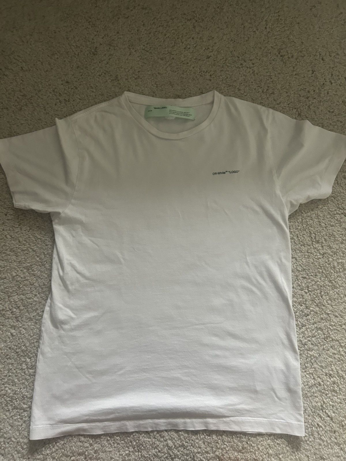 Off-White Off White Basic Tee Main Label Size US M / EU 48-50 / 2 - 1 Thumbnail
