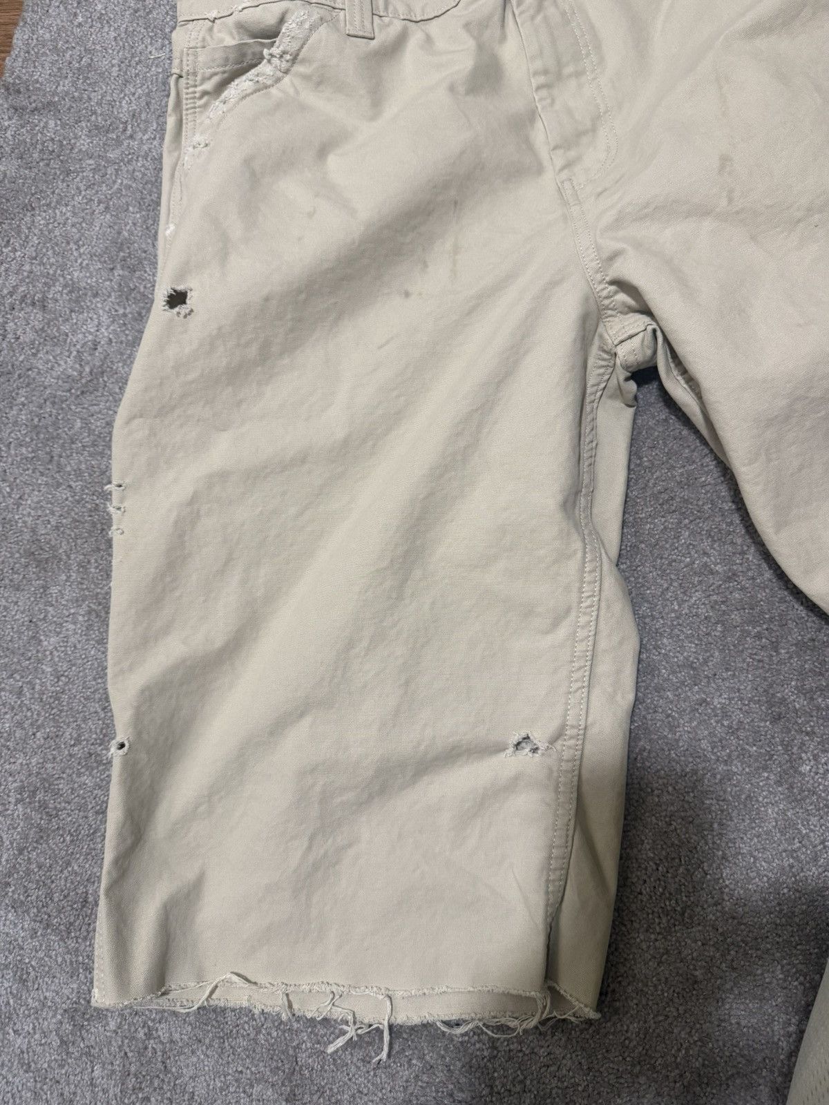 Vintage CUSTOM DISTRESSED BAGGY CARPENTER SHORTS 1 OF 1 Size US 38 / EU 54 - 4 Thumbnail