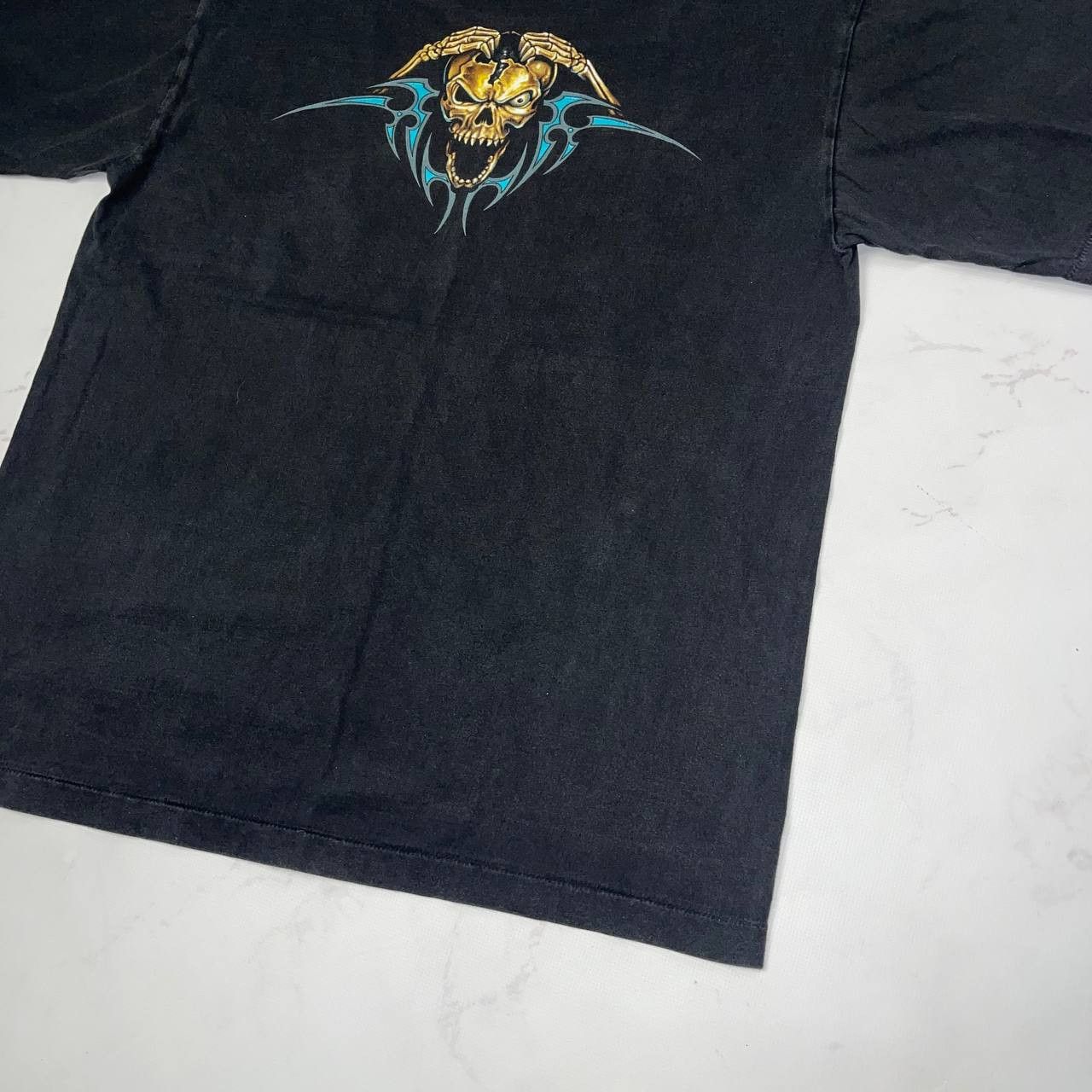 Vintage Vintage Black Grim Reaper 2000s Horror Graphic T Shirt Sz L Size US L / EU 52-54 / 3 - 15 Thumbnail
