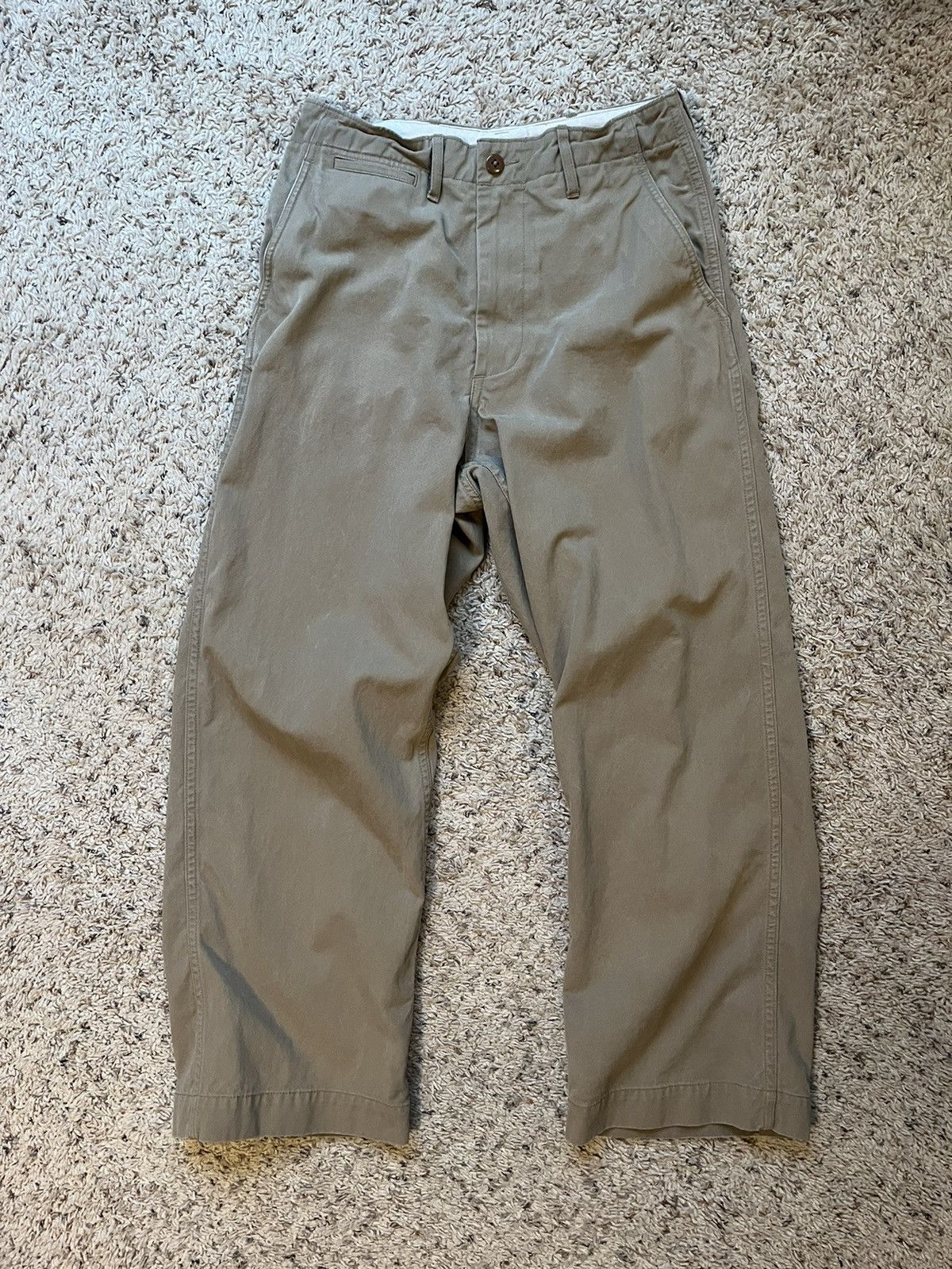 Japanese Brand Beams Officer Chinos Size US 29 - 1 Thumbnail