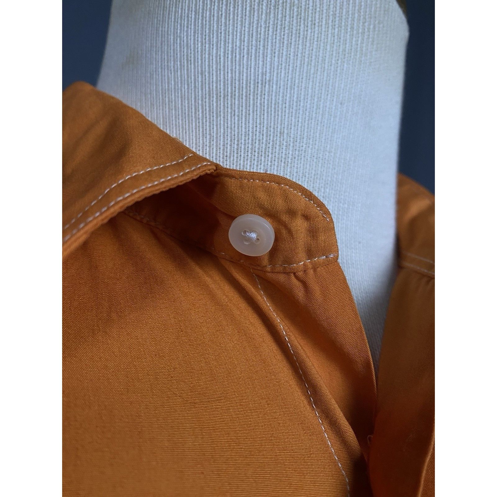 Yves Saint Laurent Yves Saint Laurent YSL Vintage Men's Orange Longsleeve Shirt Size US L / EU 52-54 / 3 - 8 Thumbnail