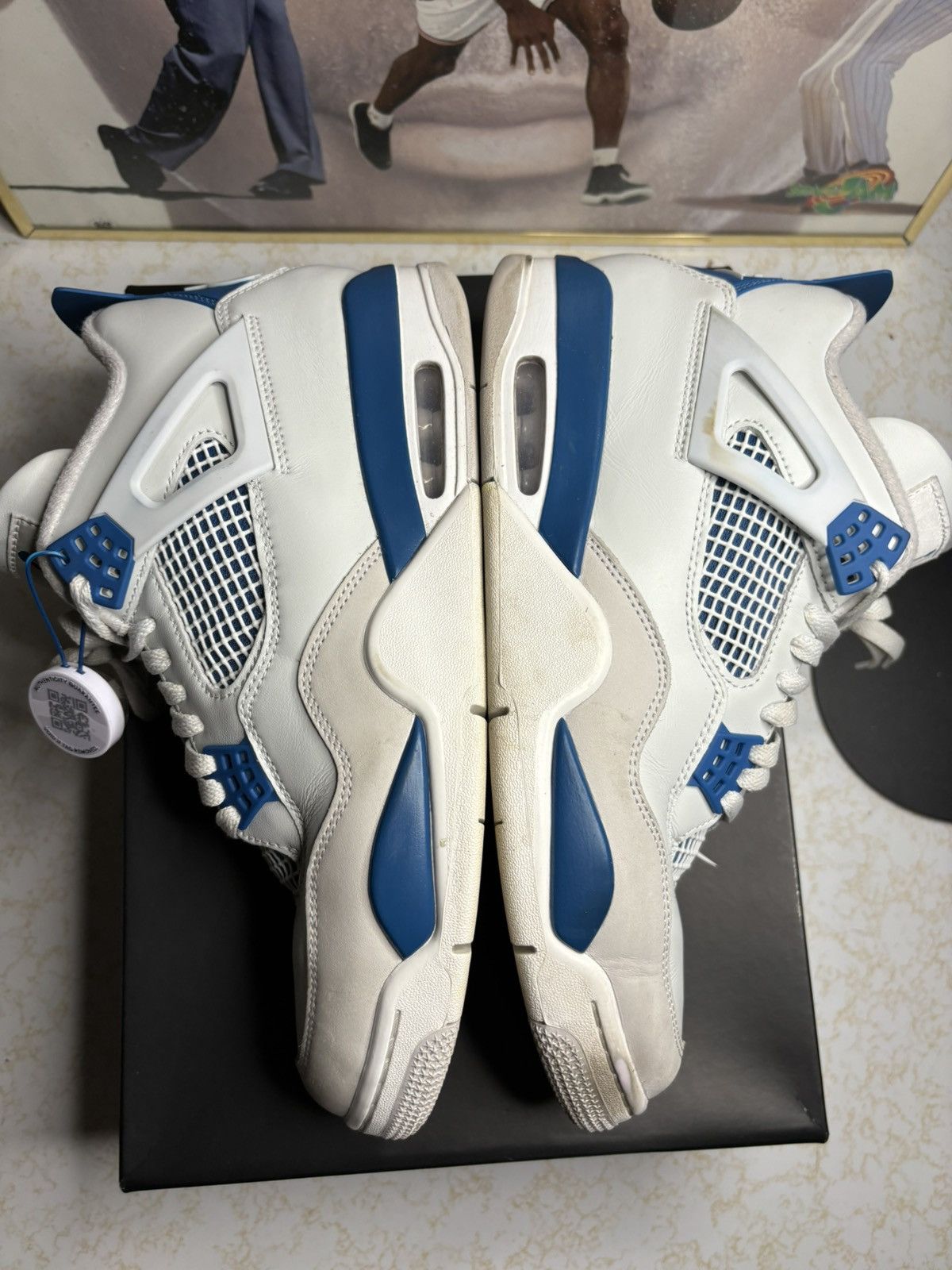 Jordan Brand Air Jordan 4 Retro Military Blue 2024 Size US 11 / EU 44 - 4 Thumbnail