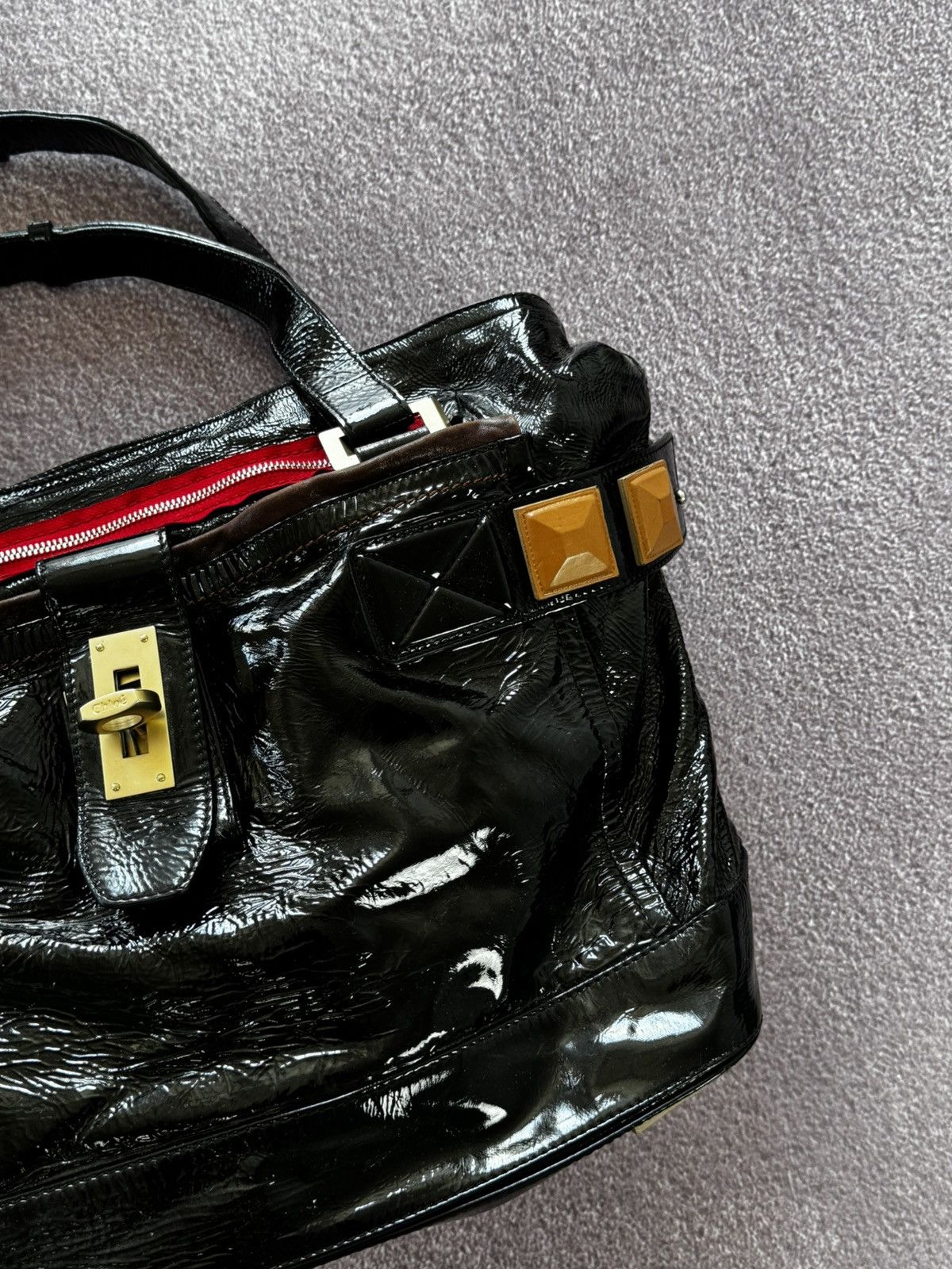 Chloe Chloe 00s Avant Garde Leather Audra Handle Bag Size ONE SIZE - 5 Thumbnail