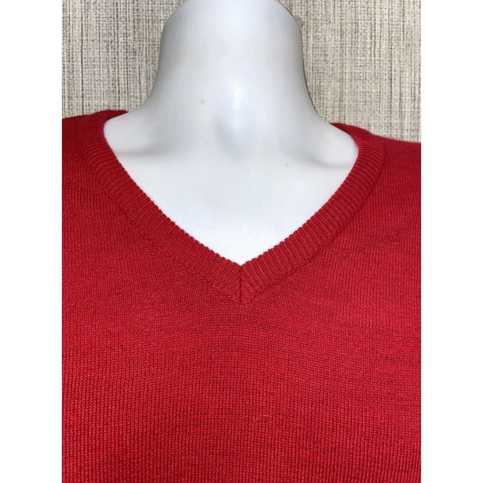 Vintage VINTAGE Manchester Wool Vest Men Red V-Neck London 90s Mens Large Size US L / EU 52-54 / 3 - 2 Thumbnail