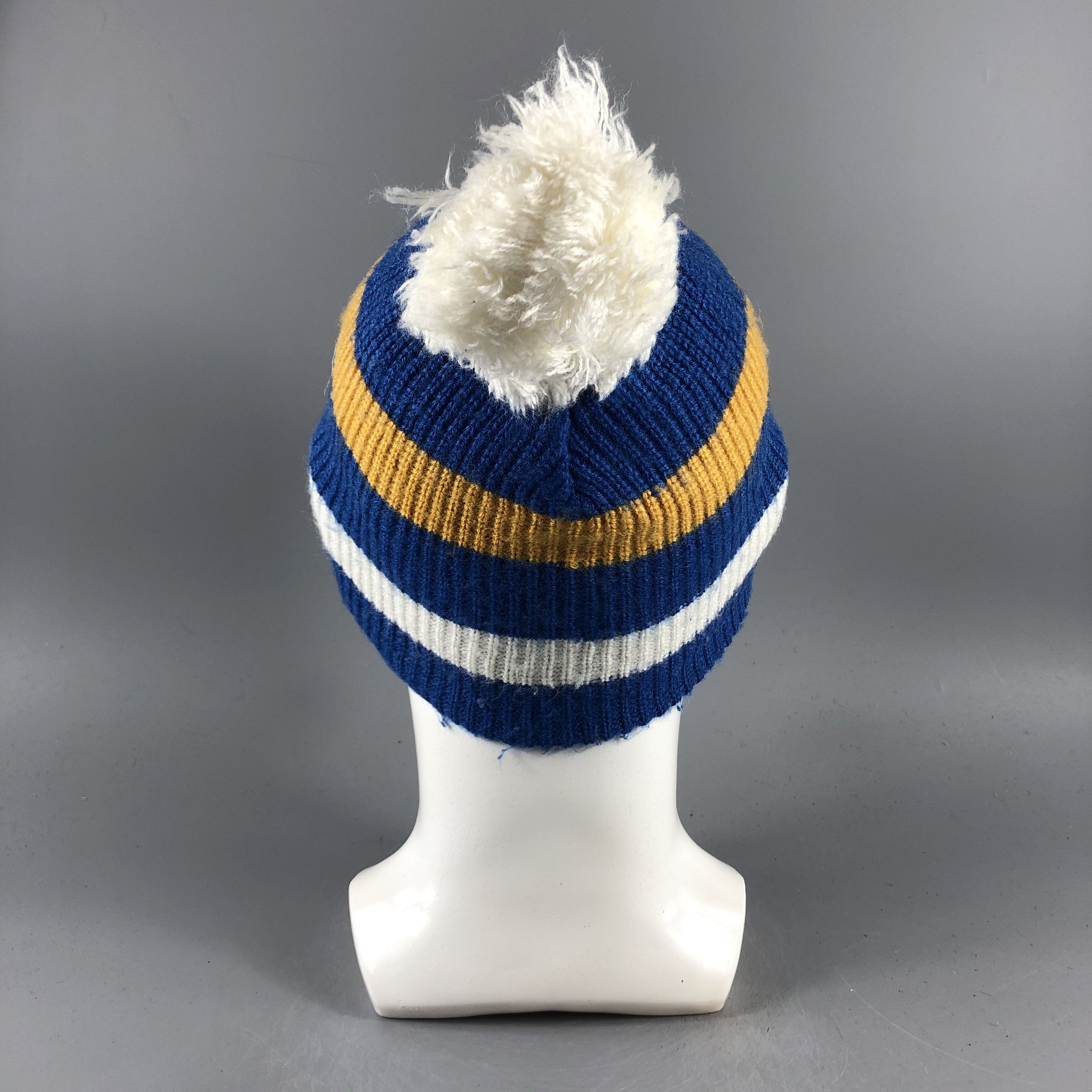 Burton × Vintage Burton Stripe Bobble Beanie Snow Hat Snow Cap -D521 Size ONE SIZE - 2 Thumbnail