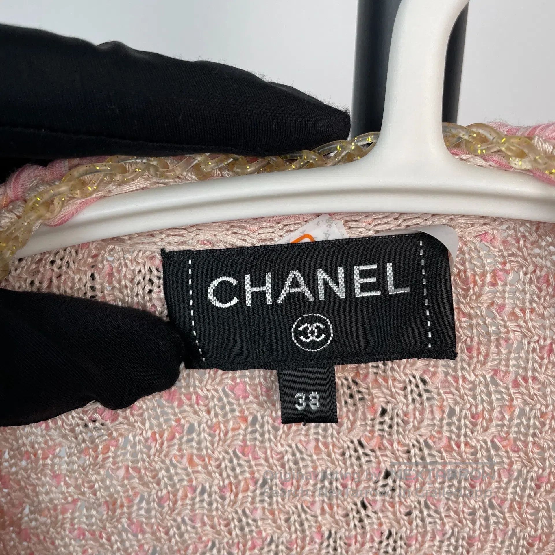 Chanel Chanel Cherry Blossom Pink Knit Open Cardigan Jacket| Size XS / US 0-2 / IT 36-38 - 7 Thumbnail