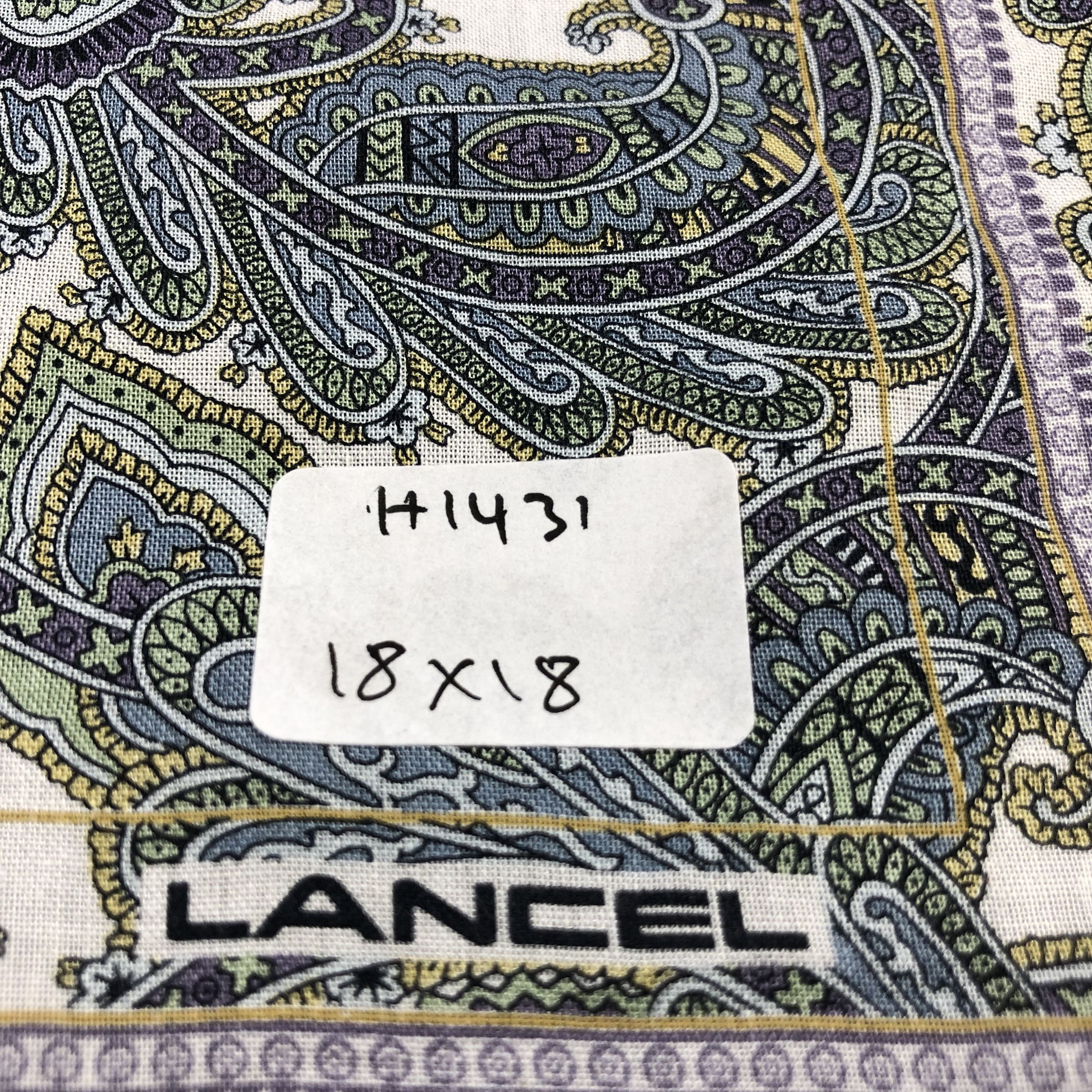 Lancel × Vintage Lancel Paisley Handkerchief Neckerchief Bandana H1431 Size ONE SIZE - 5 Thumbnail
