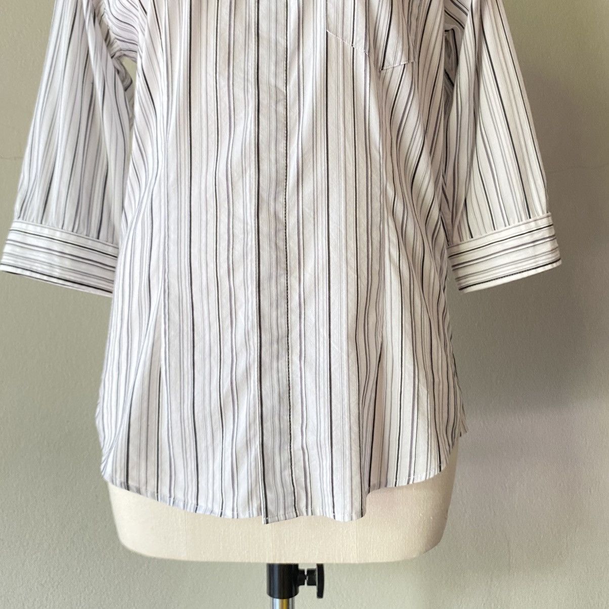 Tornado Mart TORNADO MART Striped 3/4 Sleeve Shirt Size L / US 10 / IT 46 - 20 Thumbnail