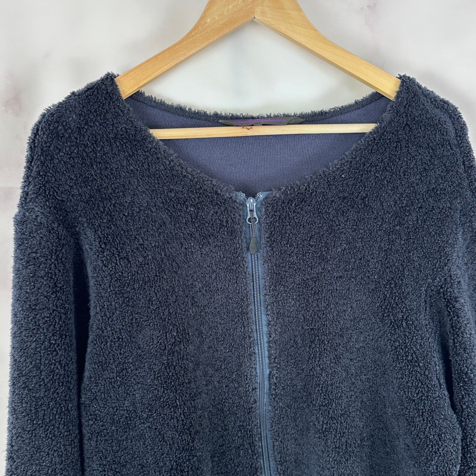 Needles Navy Fleece Zip-Up Jacket Size US M / EU 48-50 / 2 - 2 Thumbnail