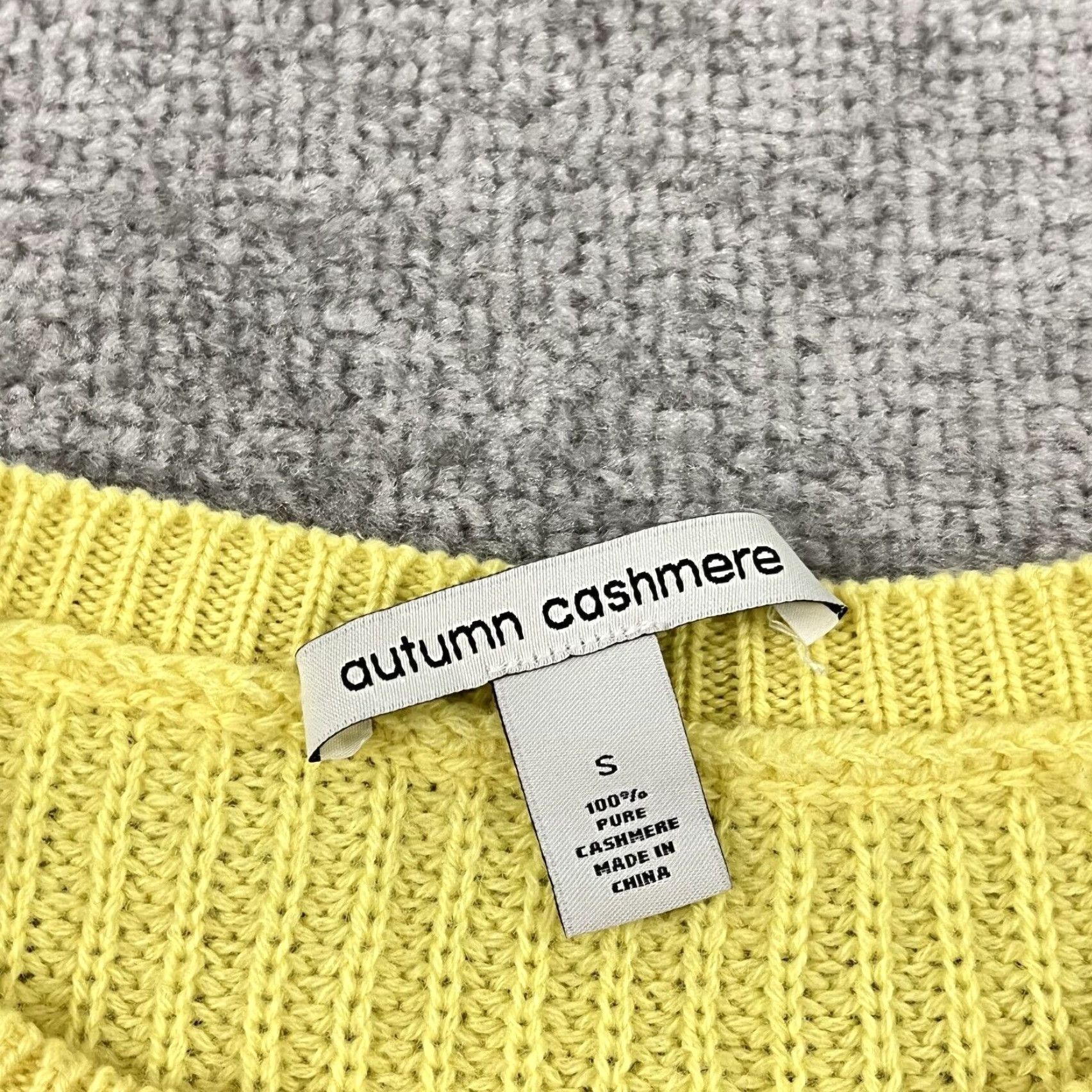 Autumn Cashmere VINTAGE AUTUMN CASHMERE Sweater Womens Small Pastel Easter 100% Pure Cashmere Knit Crew Size S / US 4 / IT 40 - 2 Thumbnail