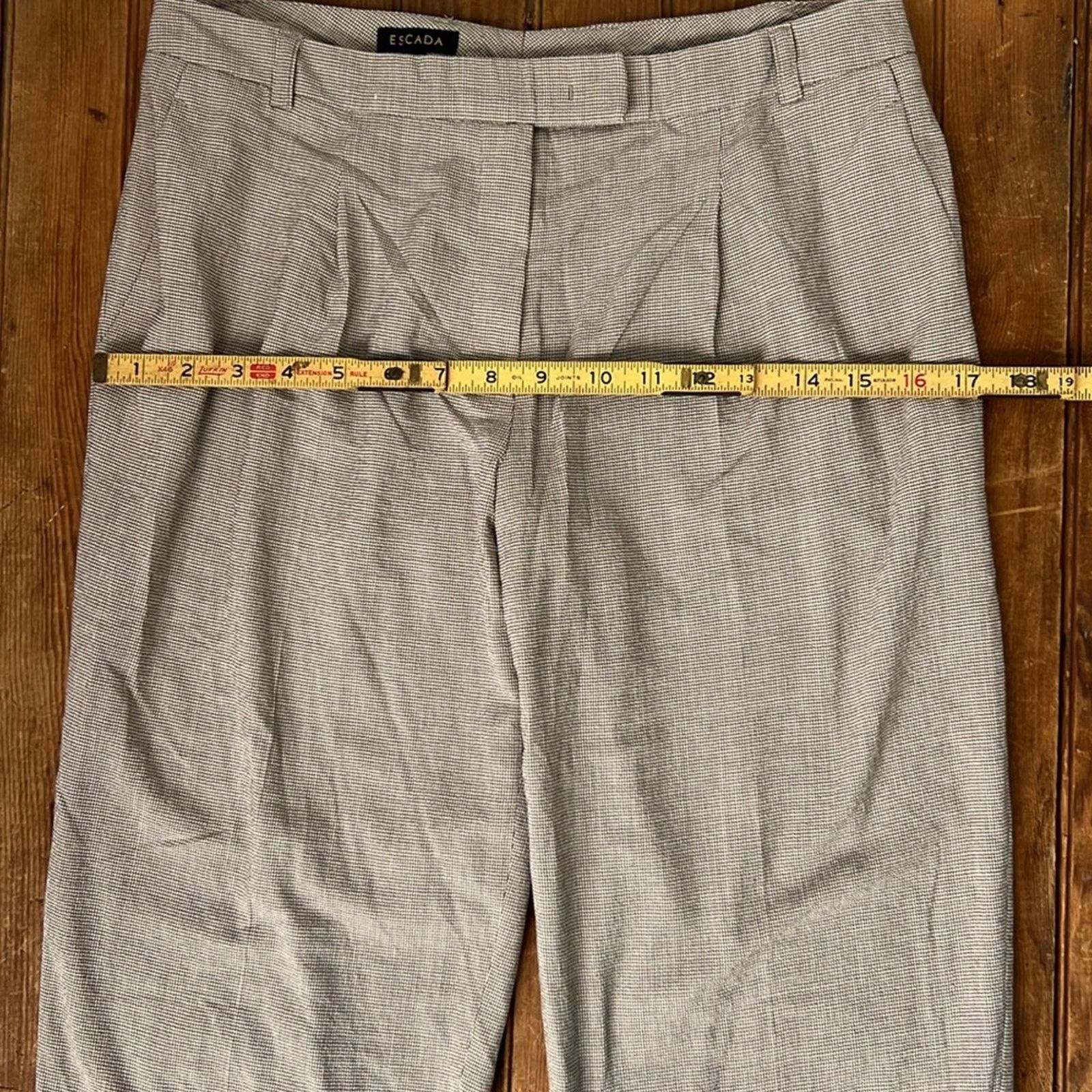 Escada Women’s Escada silk pants zip ankle brown rescue me euro Size 28" / US 6 / IT 42 - 3 Thumbnail