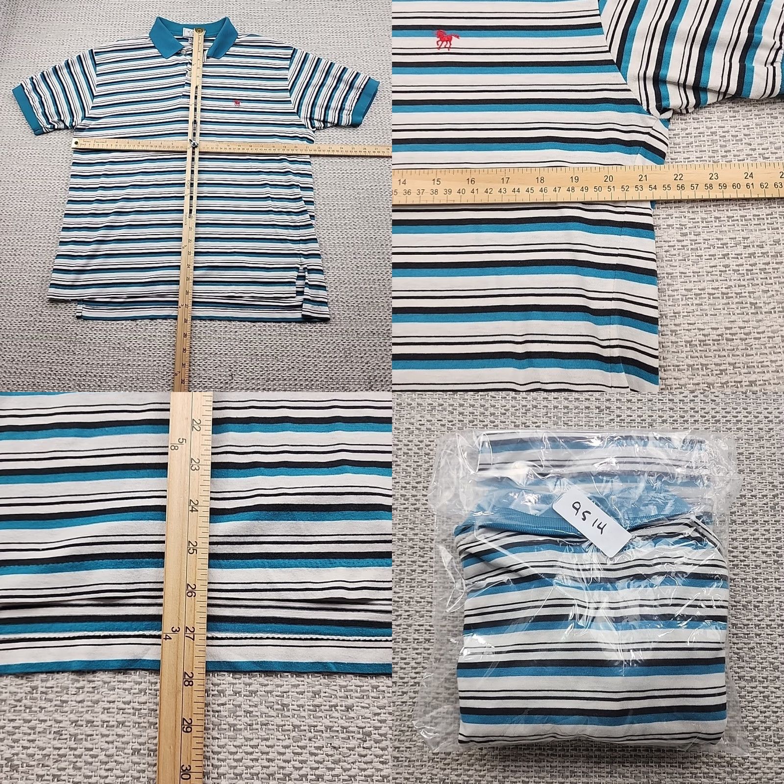 Sears VINTAGE The Men's Store at Sears Polo Golf Shirt Mens L Dad Short Sleeve Striped Polo Size US L / EU 52-54 / 3 - 8 Thumbnail