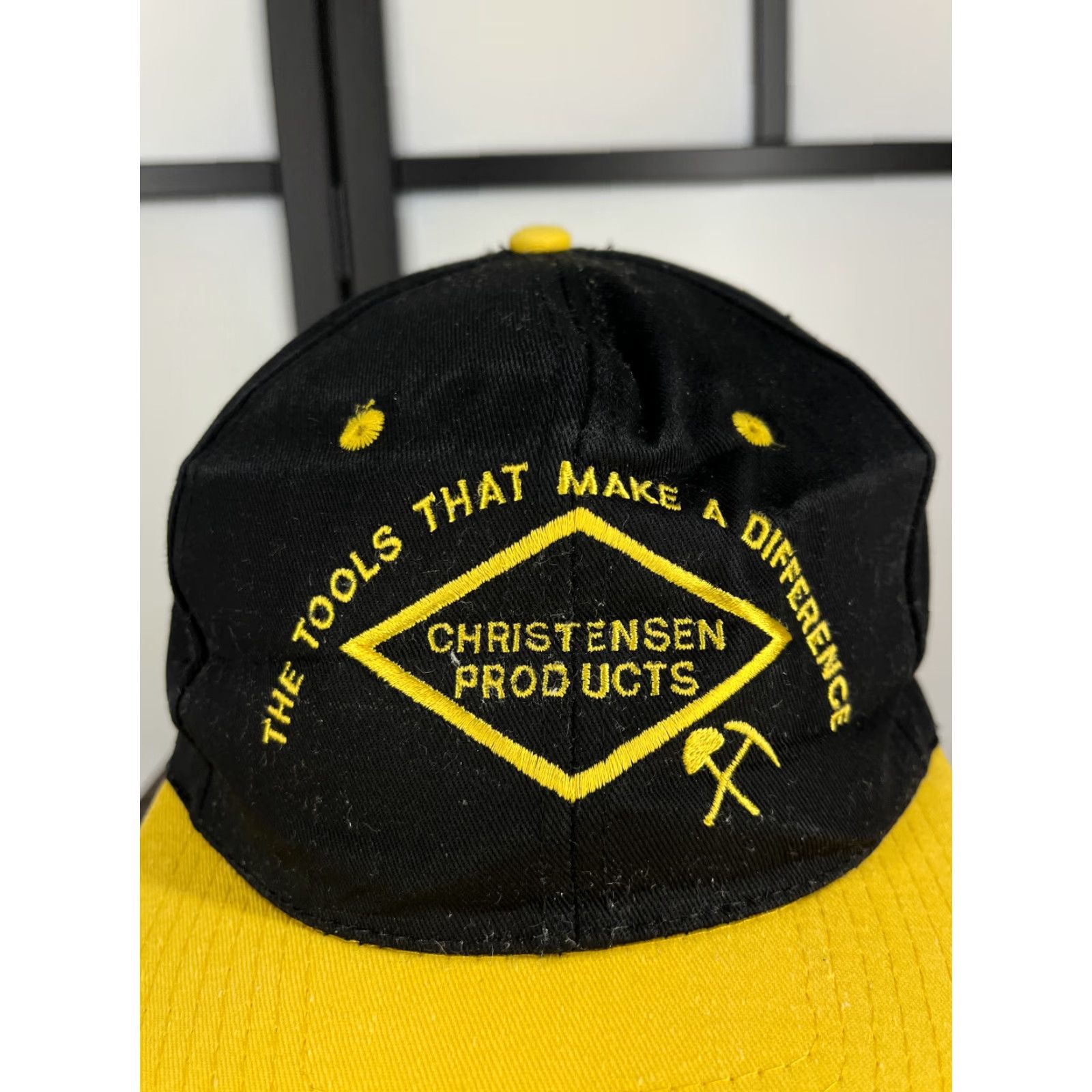 Vintage VINTAGE KC Collections Baseball Hat/Cap Snapback Adult One Size Yellow Cotton Twill Adjustable Lightweight Mens Size ONE SIZE - 3 Thumbnail