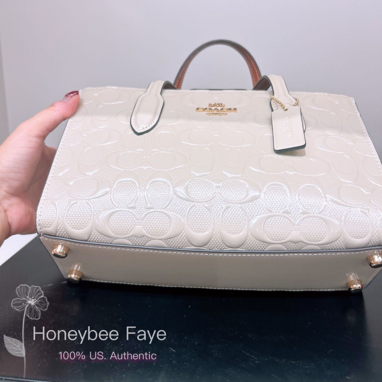 Coach Nina Small Tote Bag In Signature Leather CT854 Size ONE SIZE - 2 Thumbnail