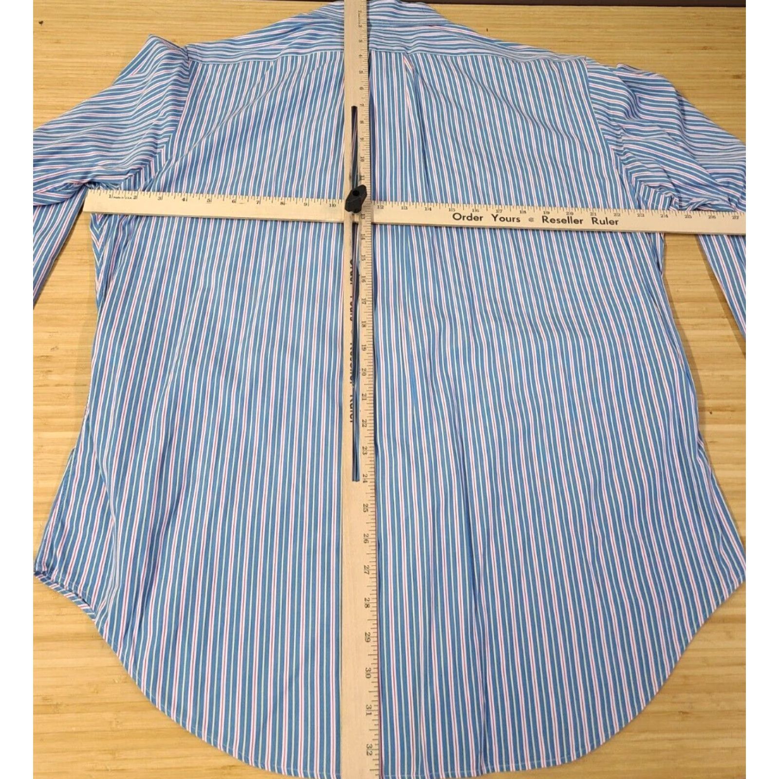 Polo Ralph Lauren Polo Ralph Lauren Shirt Mens Large Blue Pink Striped Long Sleeve Button-Up Classic Fit Regular Size Size US L / EU 52-54 / 3 - 7 Thumbnail