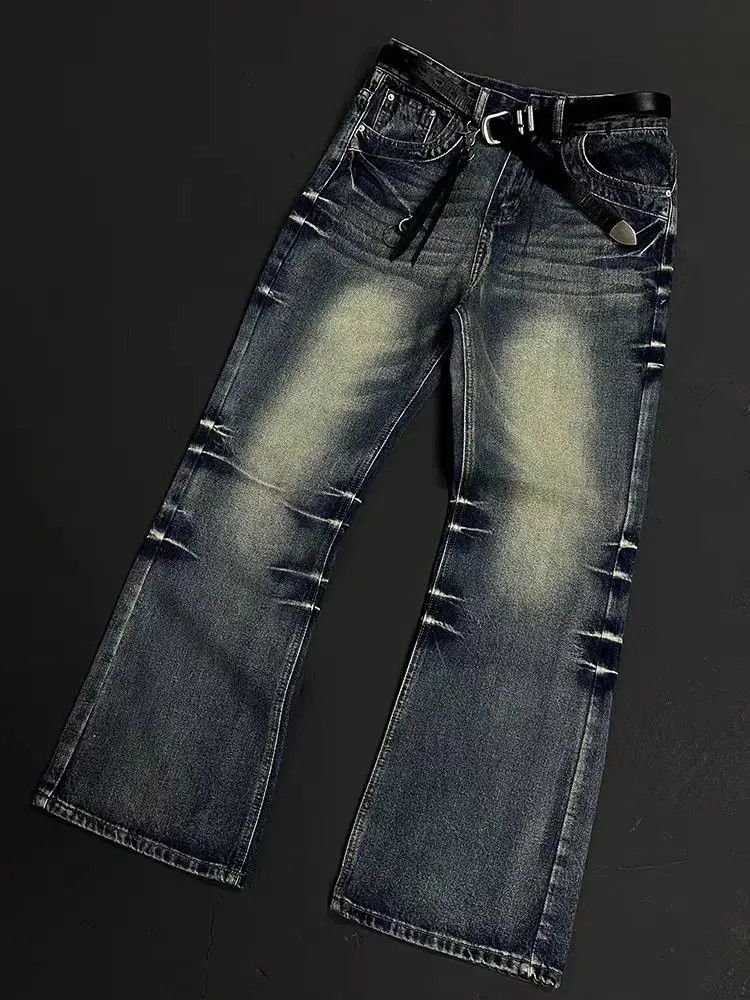Designer × Japanese Brand Faded wash baggy wide leg jeans Size US 30 / EU 46 - 5 Thumbnail