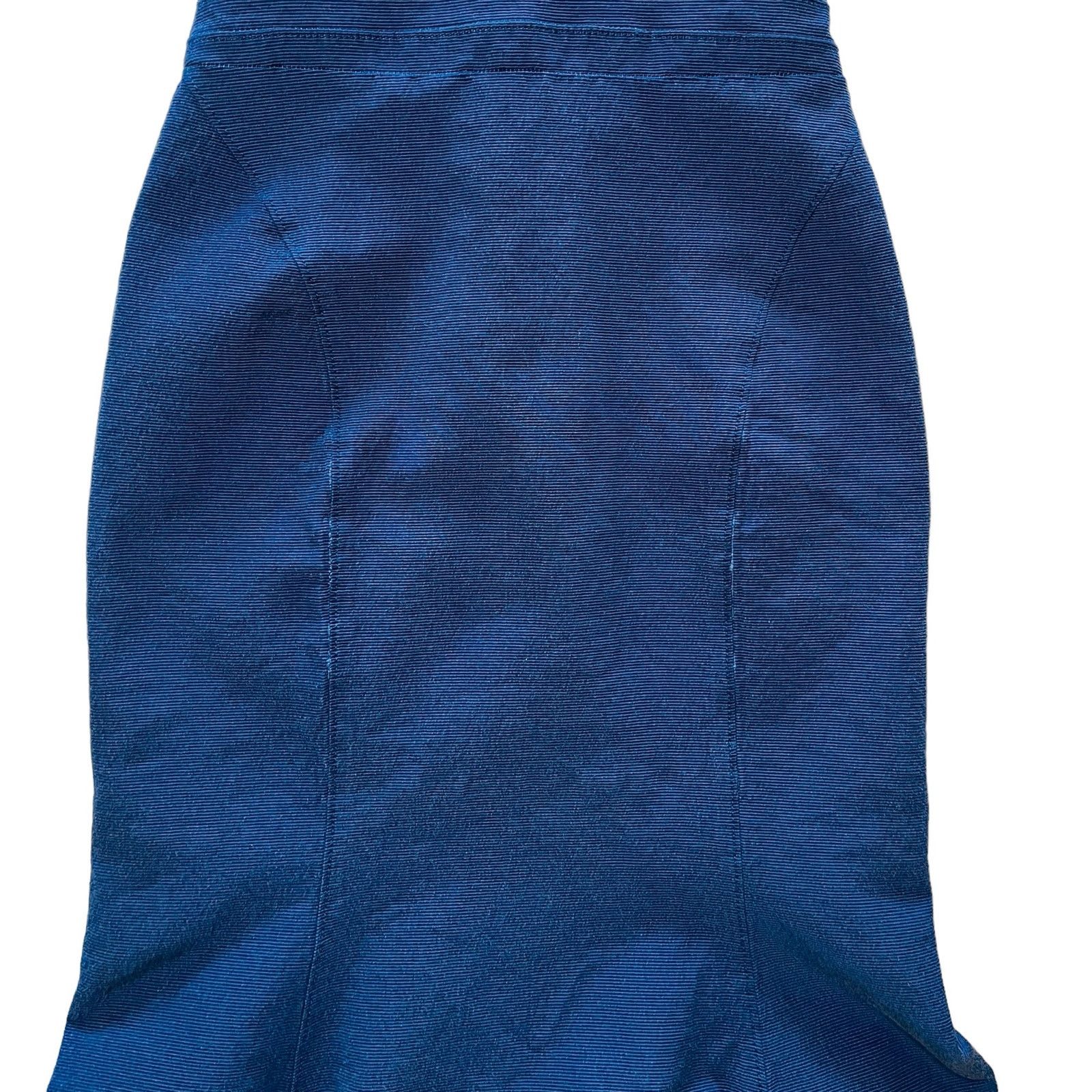 Zac Posen Zac Posen Navy Blue Halter-Neck Sheath Midi Mermaid Dress Size S / US 4 / IT 40 - 11 Thumbnail