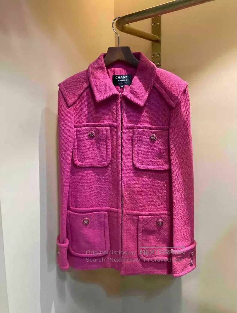 Chanel Chanel 20c station lipstick powder tweed four-pocket jacke Size XS / US 0-2 / IT 36-38 - 1 Thumbnail