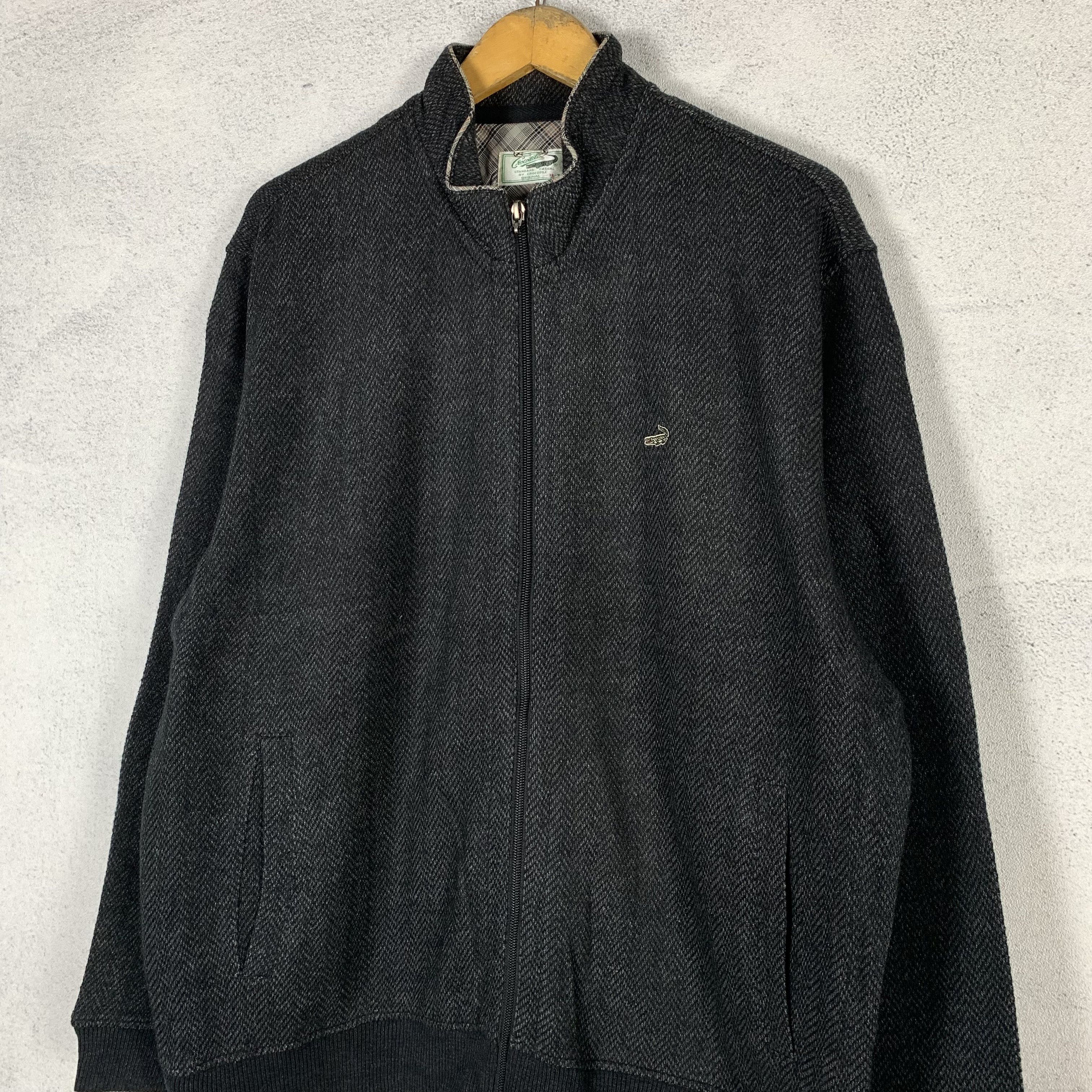 Vintage Vintage 90s Crocodile Zip Up Sweatshirt Crewneck Size US L / EU 52-54 / 3 - 2 Thumbnail