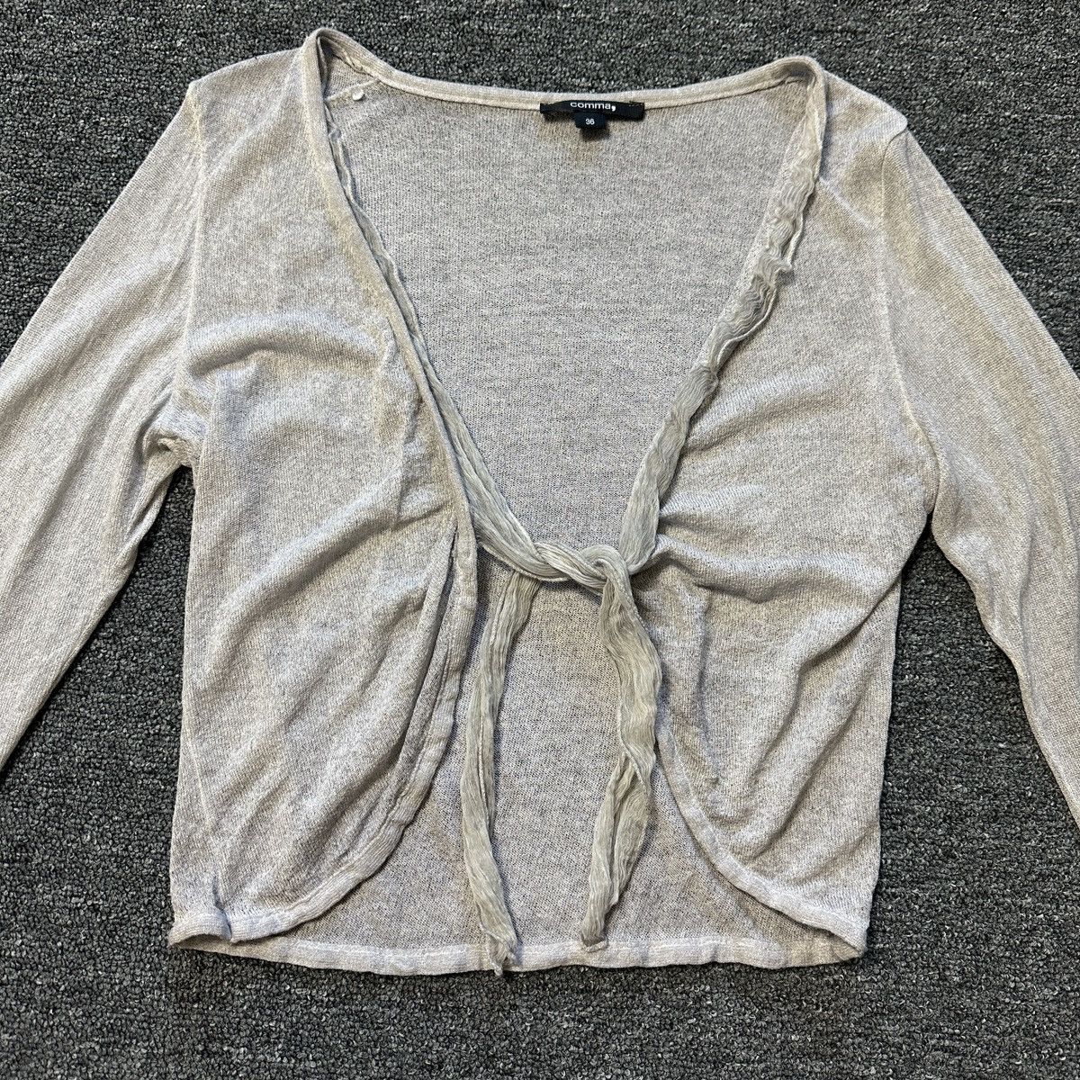 Japanese Brand Comma Gray Blouse Size S / US 4 / IT 40 - 3 Thumbnail