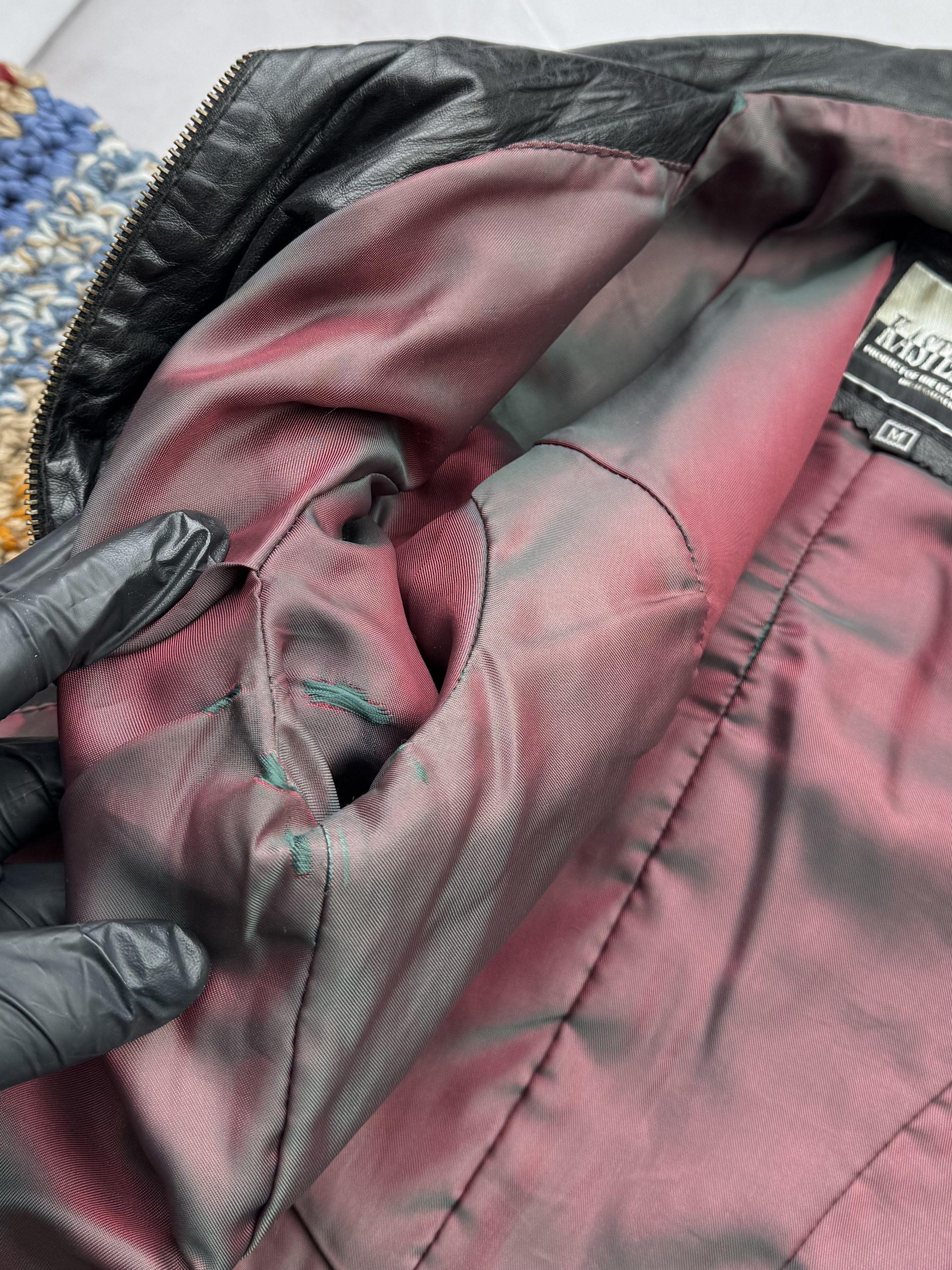 Vintage Vintage Cropped Leather Jacket Size S / US 4 / IT 40 - 7 Thumbnail