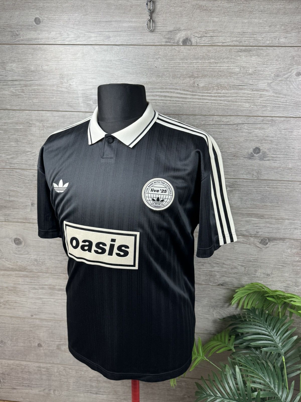 Adidas Adidas x Oasis Tour Jacquard Jersey 'Black' - Size L Size US L / EU 52-54 / 3 - 2 Thumbnail