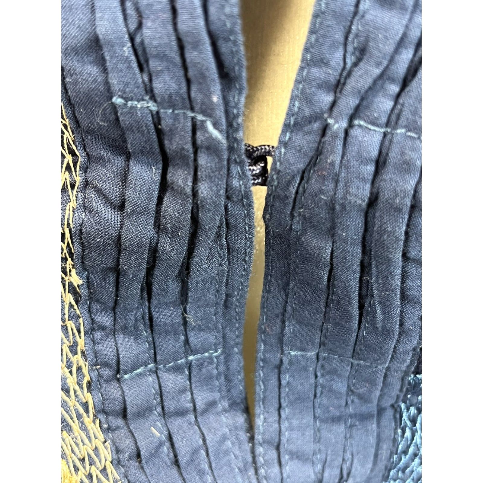 Vintage Chico’s Beauty Labelle Jacket Women Size 1 Blue Embroidered Mandarin Collar Size XS / US 0-2 / IT 36-38 - 5 Thumbnail