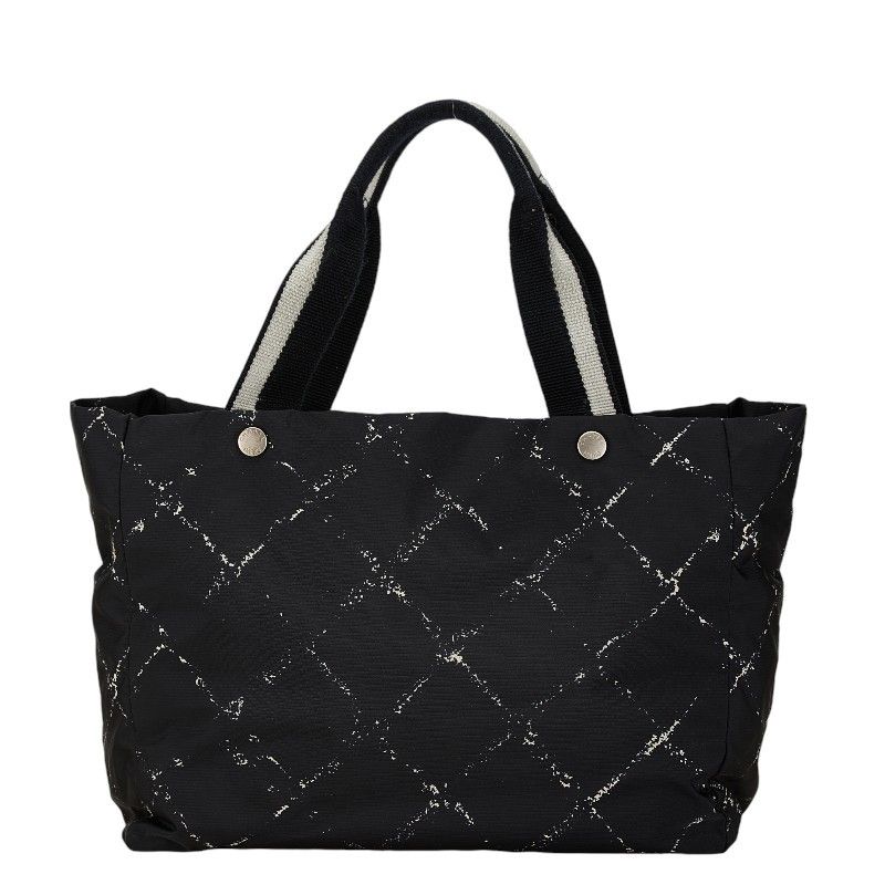 Chanel Chanel Chanel Nylon Travel Line Tote Bag MM Canvas Tote Bag in Very Good Condition Size ONE SIZE - 1 Thumbnail