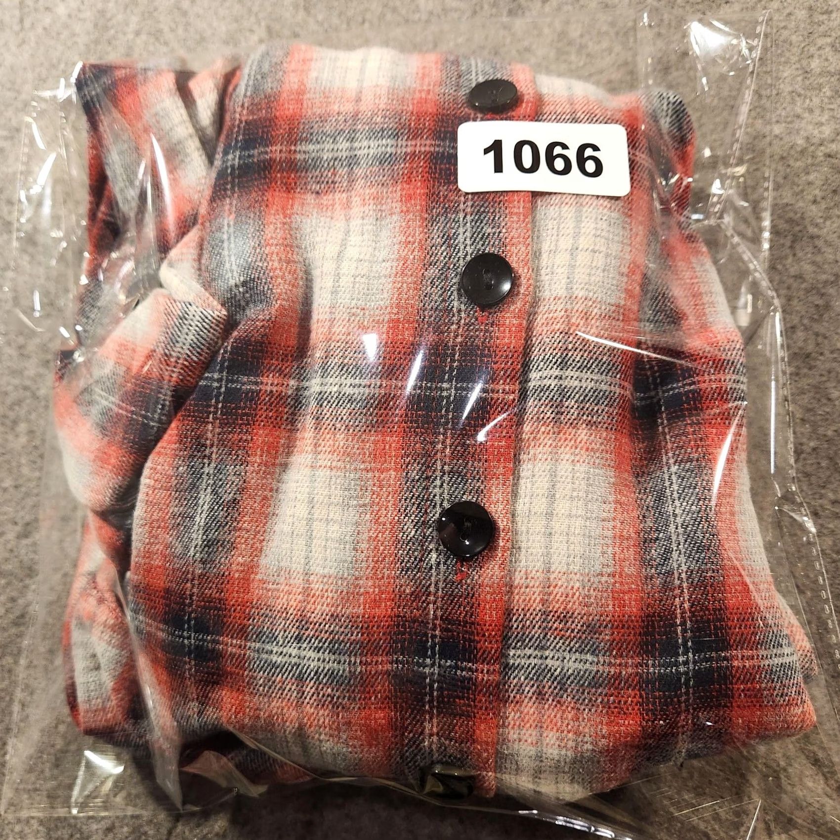 Vintage HALARA Shirt Dress Womens XL Red Plaid Flannel Button Front Long Sleeve Belted Size XL / US 12-14 / IT 48-50 - 8 Thumbnail