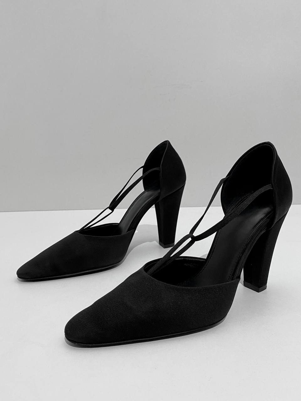 Toteme TOTEME Totême Canvas T Strap Pumps Point Toe Heels Size US 8 / IT 38 - 2 Thumbnail