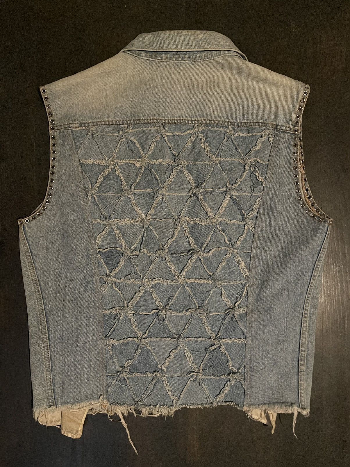 PHENOMENON Phenomenon Crust Punk Denim Vest Size US L / EU 52-54 / 3 - 4 Thumbnail