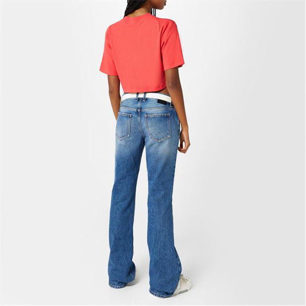 Off-White o1g2r1mq1224 Cropped T Shirt in Red Size M / US 6-8 / IT 42-44 - 5 Thumbnail